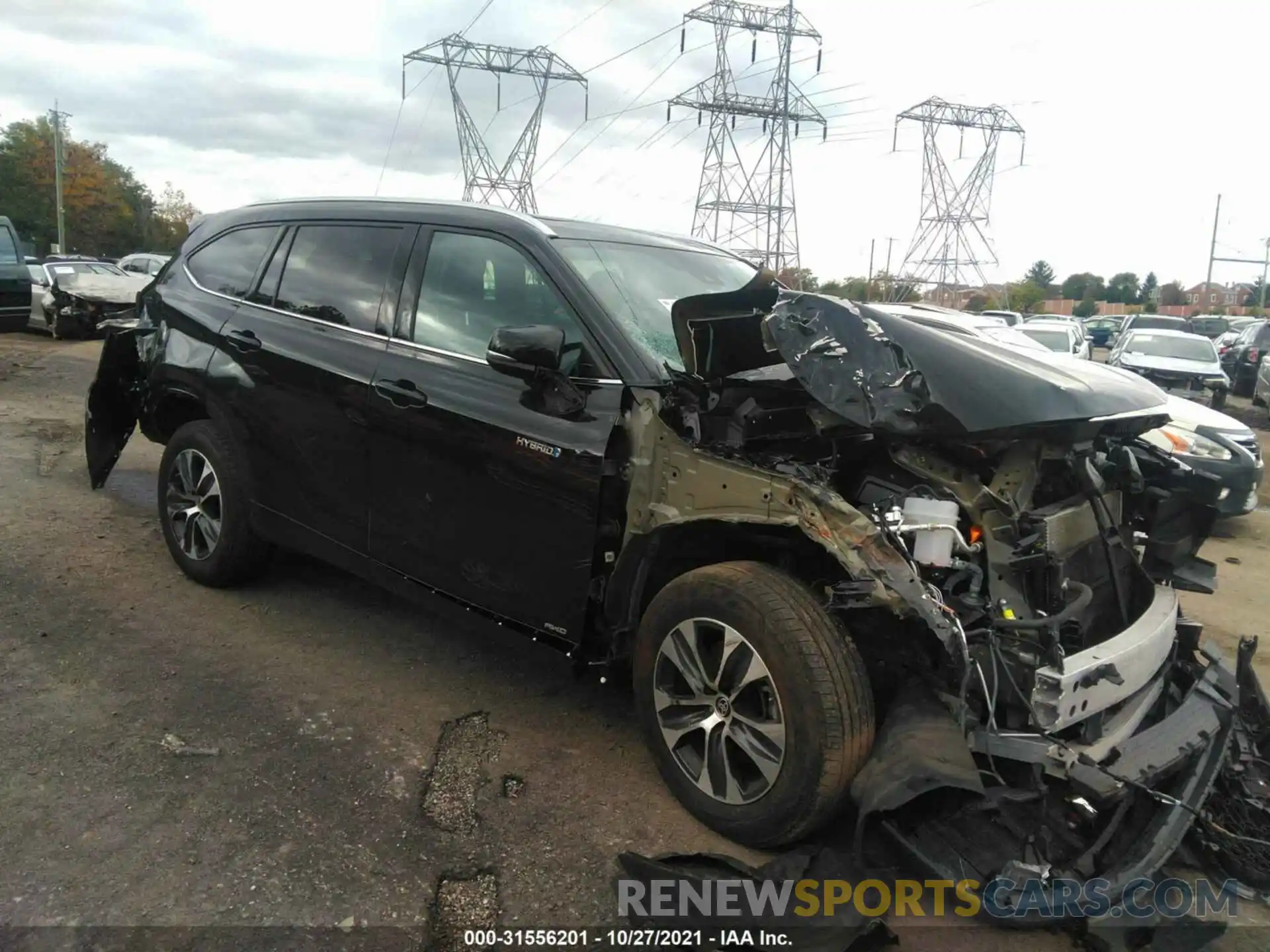 1 Photograph of a damaged car 5TDGBRCH5LS509338 TOYOTA HIGHLANDER 2020