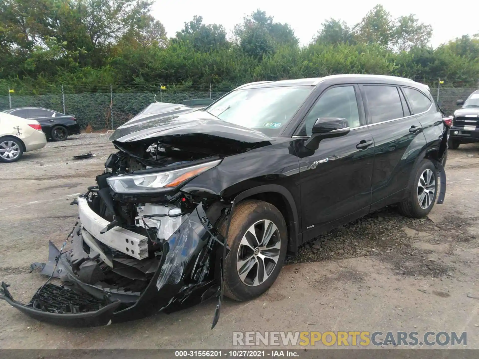 2 Photograph of a damaged car 5TDGBRCH5LS509338 TOYOTA HIGHLANDER 2020