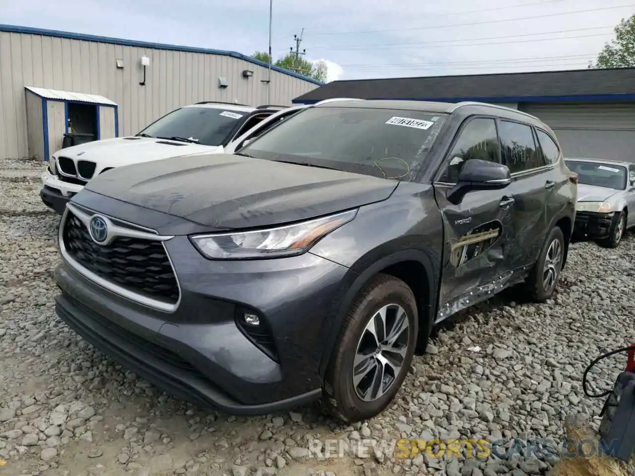 2 Photograph of a damaged car 5TDGBRCH5LS512871 TOYOTA HIGHLANDER 2020