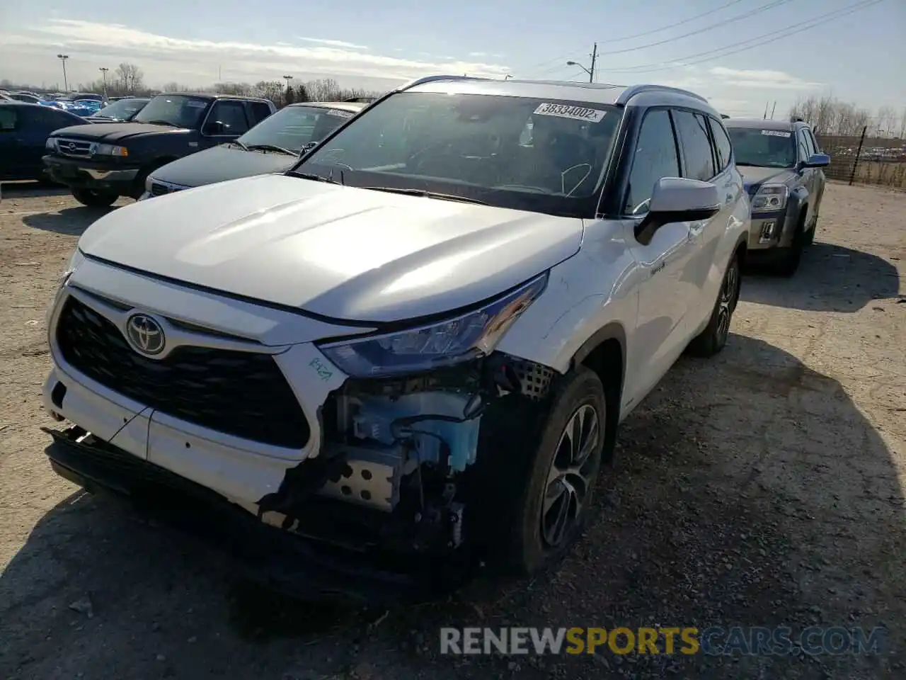 2 Photograph of a damaged car 5TDGBRCH6LS500809 TOYOTA HIGHLANDER 2020