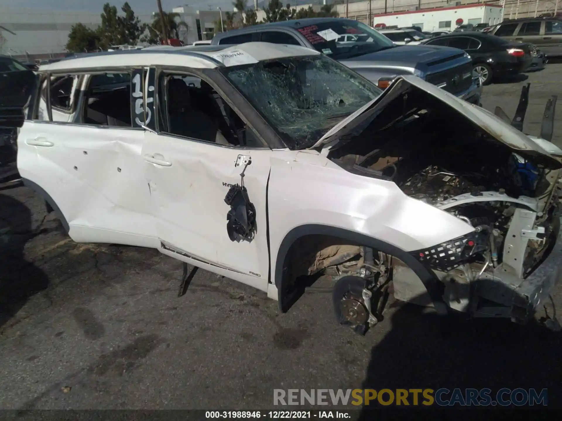 1 Photograph of a damaged car 5TDGBRCH6LS503368 TOYOTA HIGHLANDER 2020