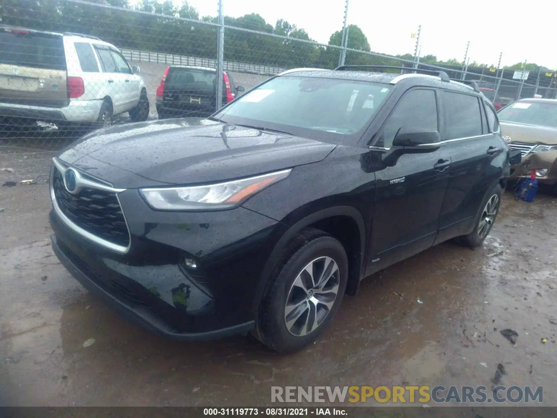 2 Photograph of a damaged car 5TDGBRCH7LS504142 TOYOTA HIGHLANDER 2020