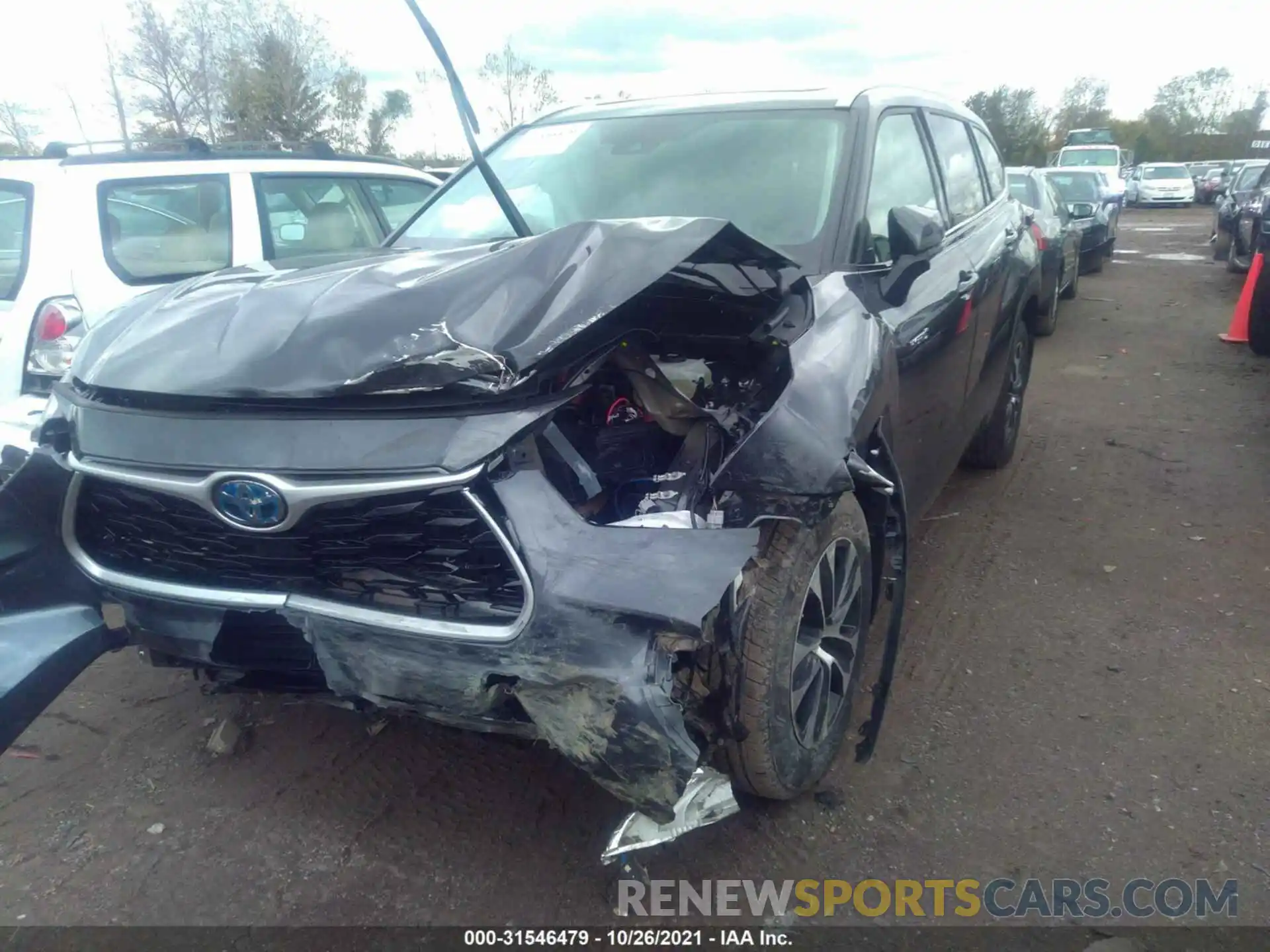 2 Photograph of a damaged car 5TDGBRCHXLS513997 TOYOTA HIGHLANDER 2020