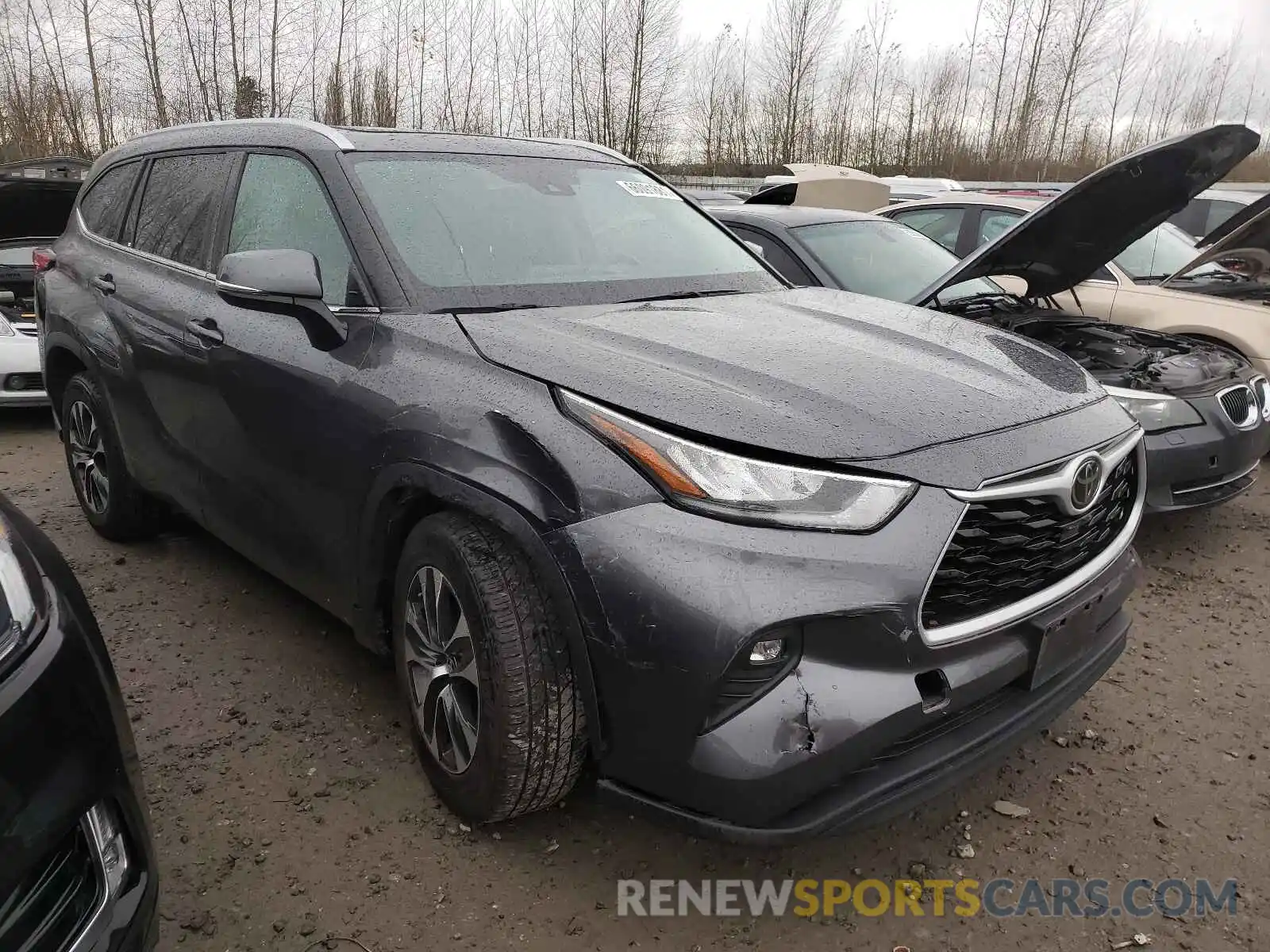 1 Photograph of a damaged car 5TDGZRAH0LS005858 TOYOTA HIGHLANDER 2020