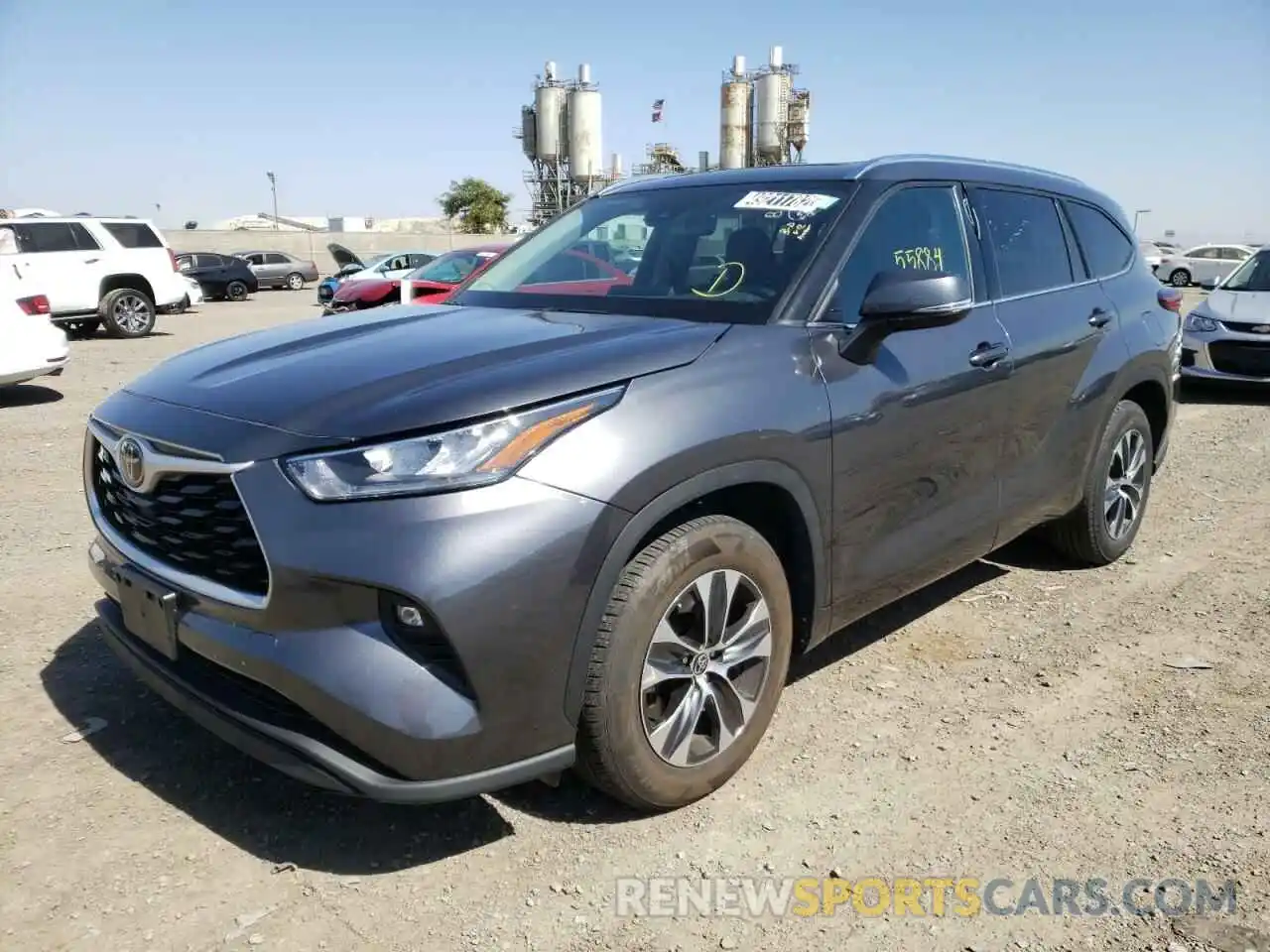 2 Photograph of a damaged car 5TDGZRAH0LS006301 TOYOTA HIGHLANDER 2020