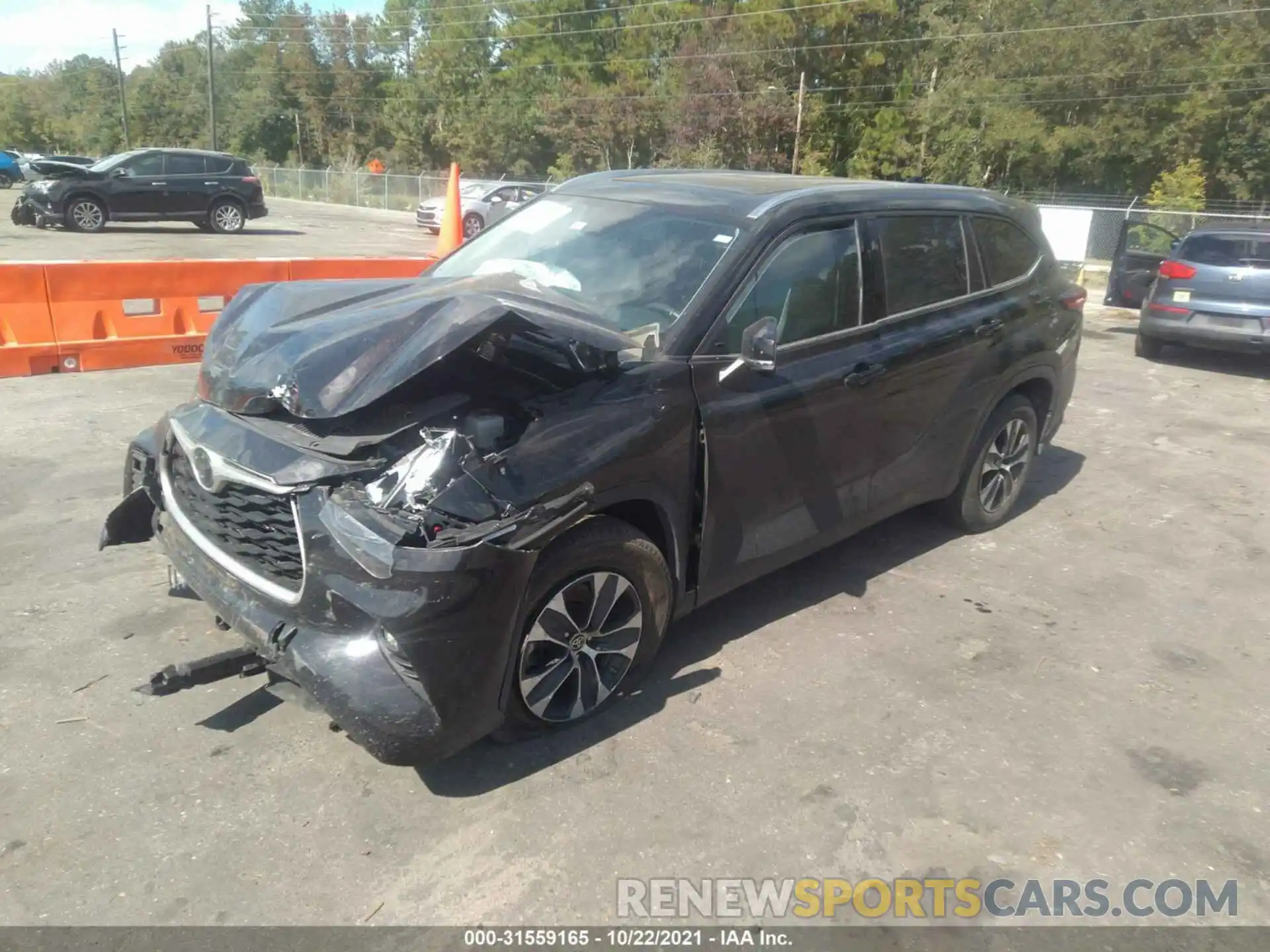 2 Photograph of a damaged car 5TDGZRAH0LS007271 TOYOTA HIGHLANDER 2020