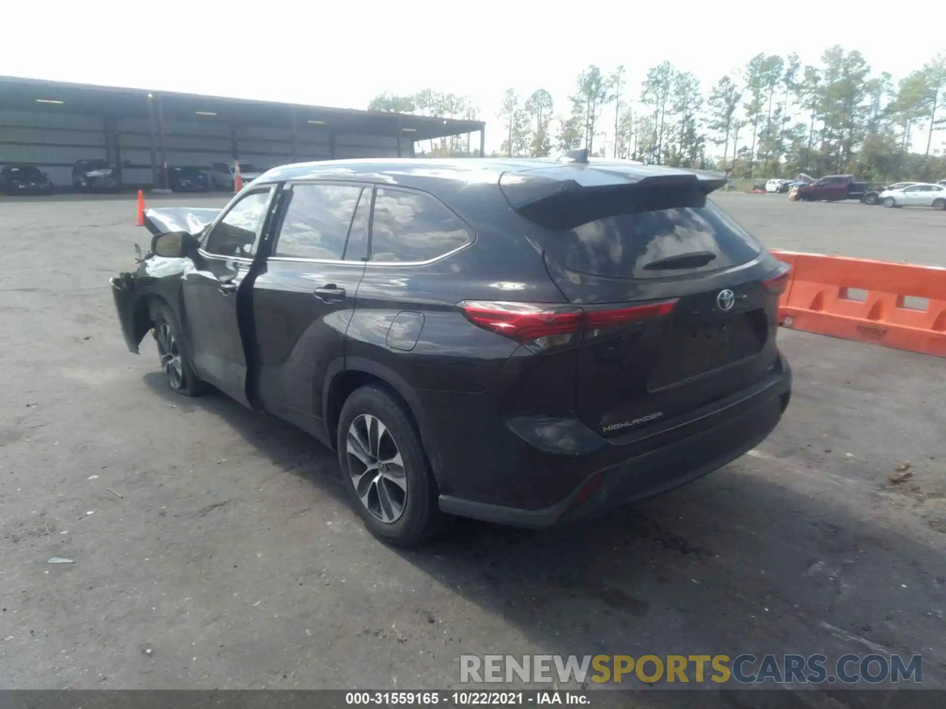 3 Фотография поврежденного автомобиля 5TDGZRAH0LS007271 TOYOTA HIGHLANDER 2020