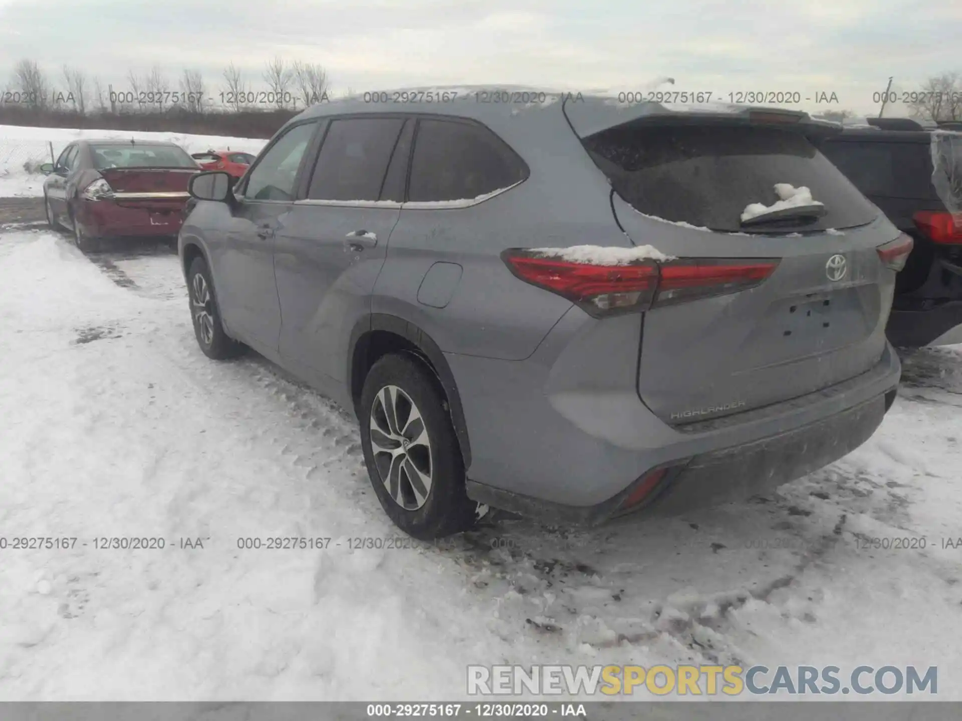 3 Photograph of a damaged car 5TDGZRAH0LS007416 TOYOTA HIGHLANDER 2020