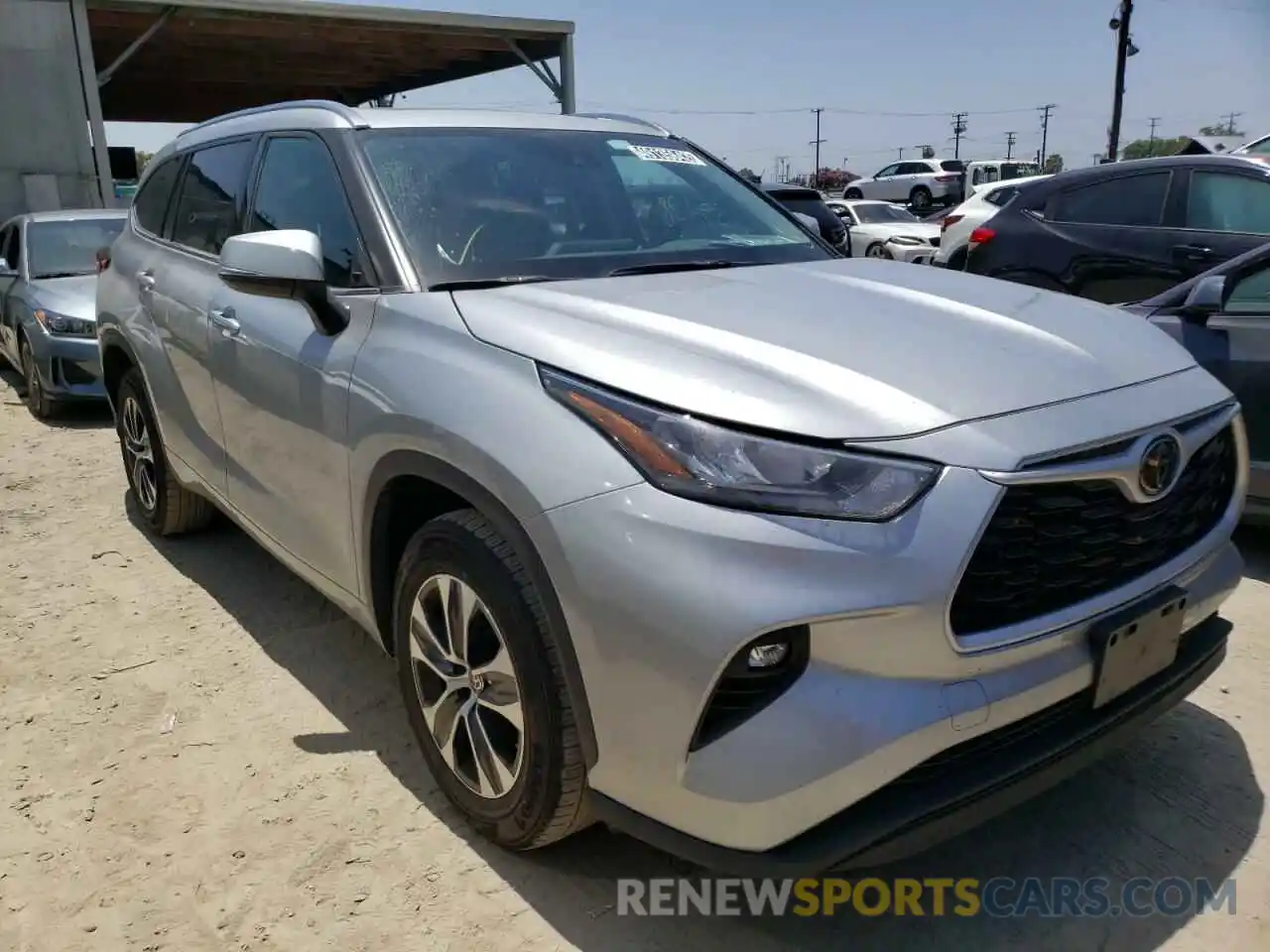 1 Photograph of a damaged car 5TDGZRAH0LS502781 TOYOTA HIGHLANDER 2020