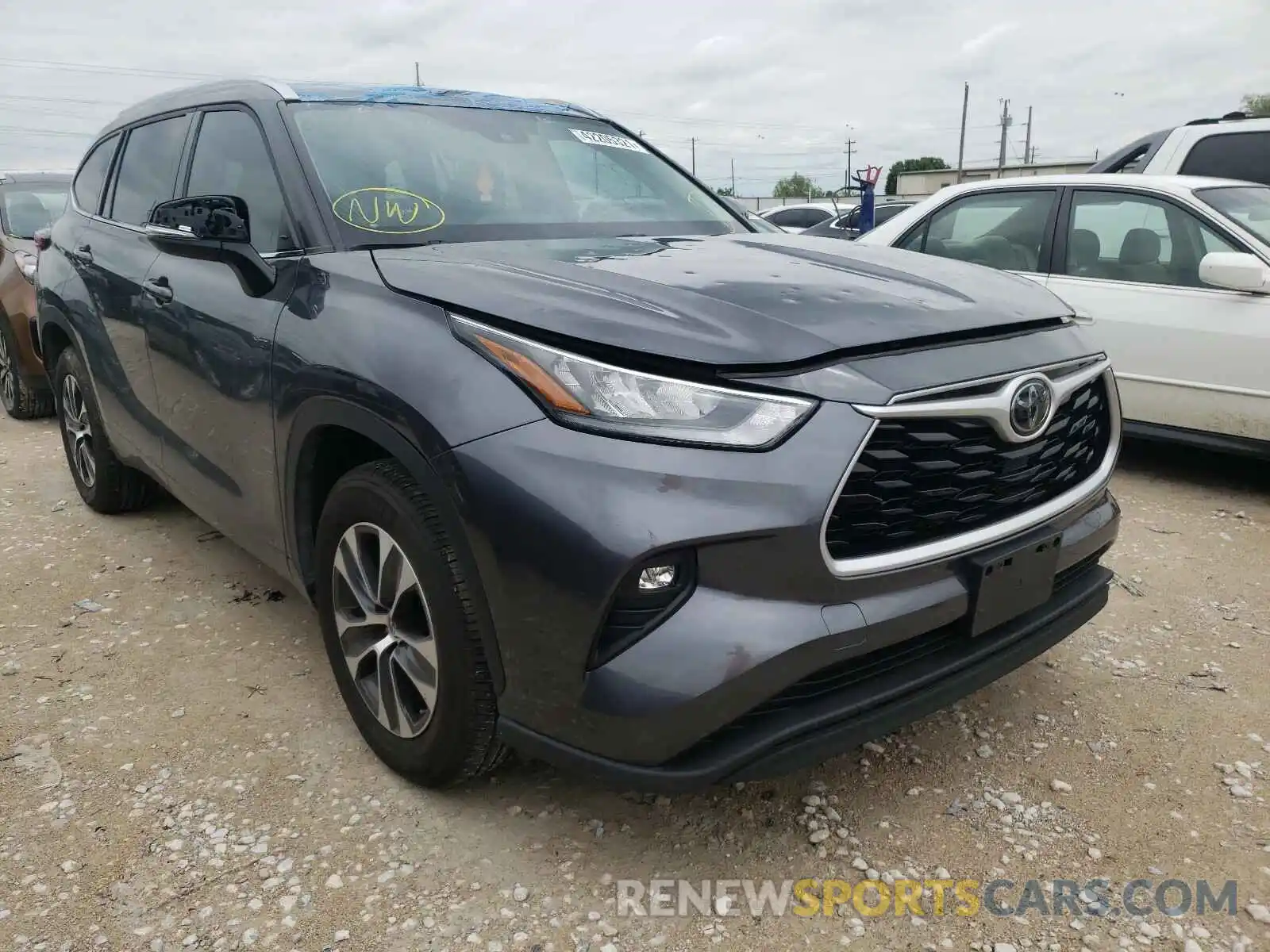 1 Photograph of a damaged car 5TDGZRAH1LS009417 TOYOTA HIGHLANDER 2020