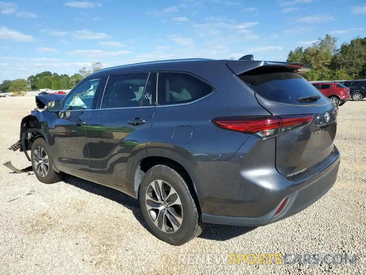 3 Photograph of a damaged car 5TDGZRAH1LS014858 TOYOTA HIGHLANDER 2020