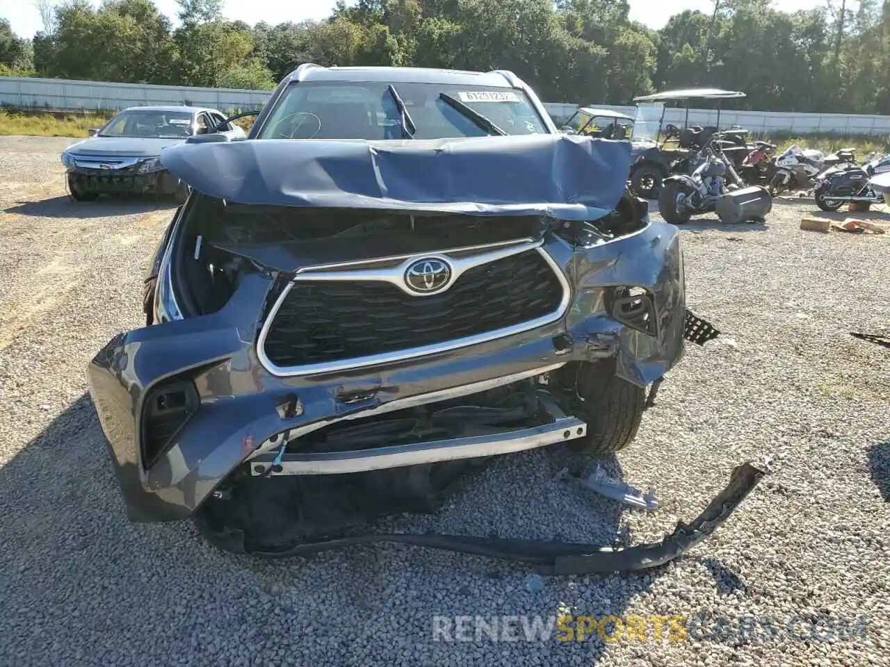 9 Photograph of a damaged car 5TDGZRAH1LS014858 TOYOTA HIGHLANDER 2020