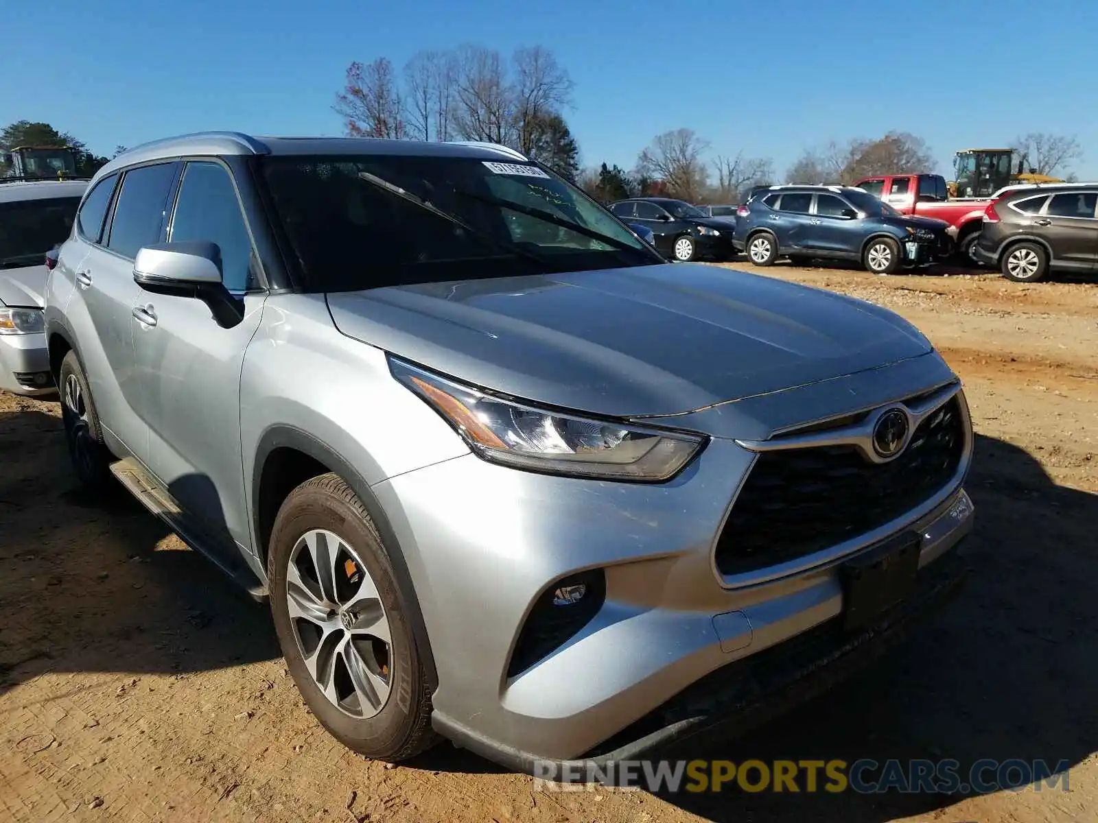 1 Photograph of a damaged car 5TDGZRAH1LS016707 TOYOTA HIGHLANDER 2020