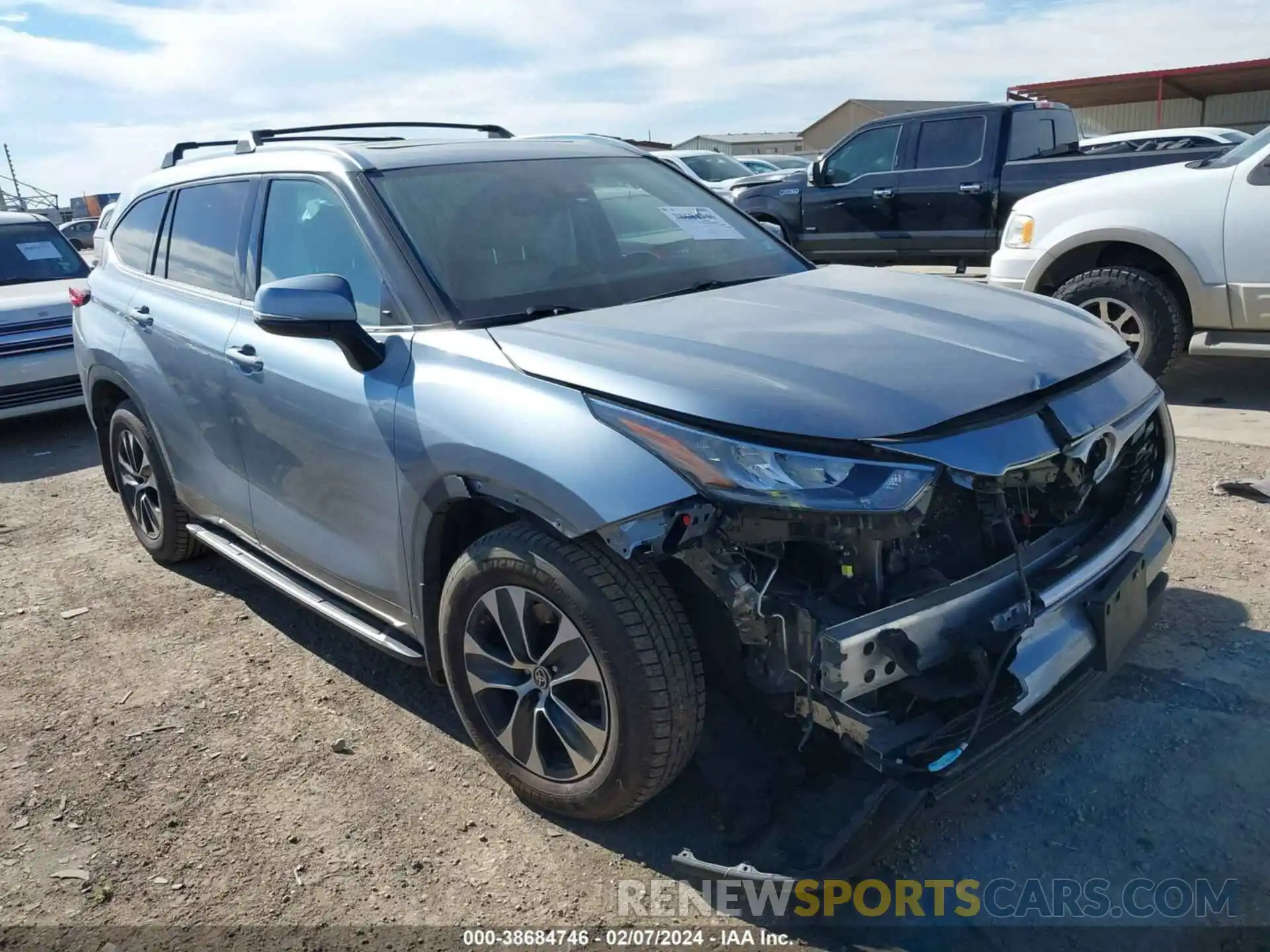 1 Photograph of a damaged car 5TDGZRAH1LS020319 TOYOTA HIGHLANDER 2020