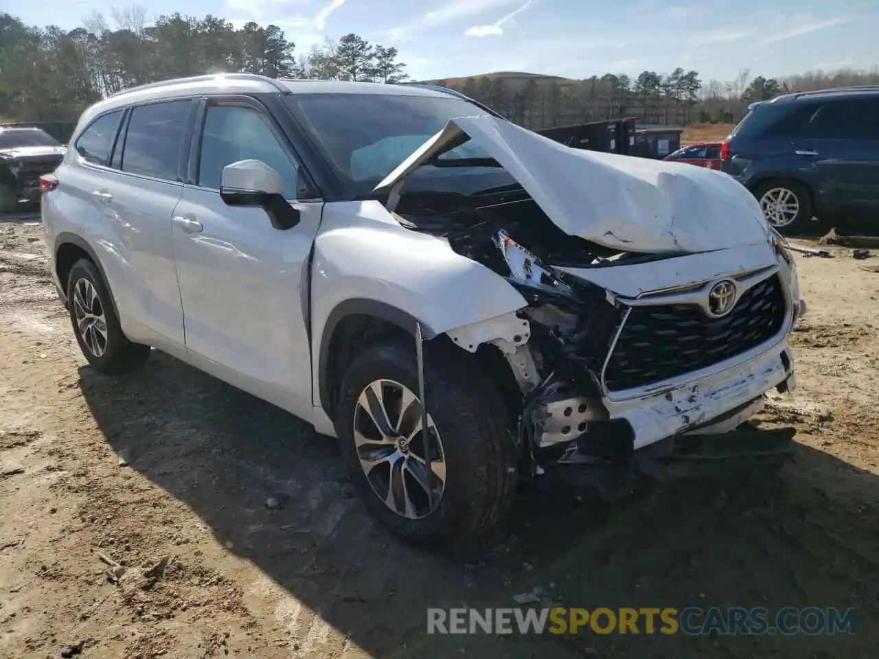 1 Photograph of a damaged car 5TDGZRAH1LS023401 TOYOTA HIGHLANDER 2020