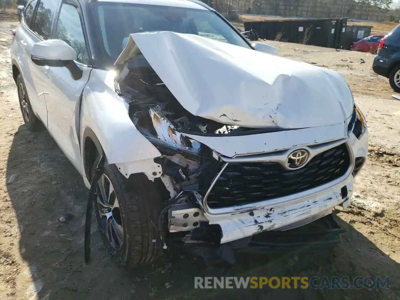 9 Photograph of a damaged car 5TDGZRAH1LS023401 TOYOTA HIGHLANDER 2020