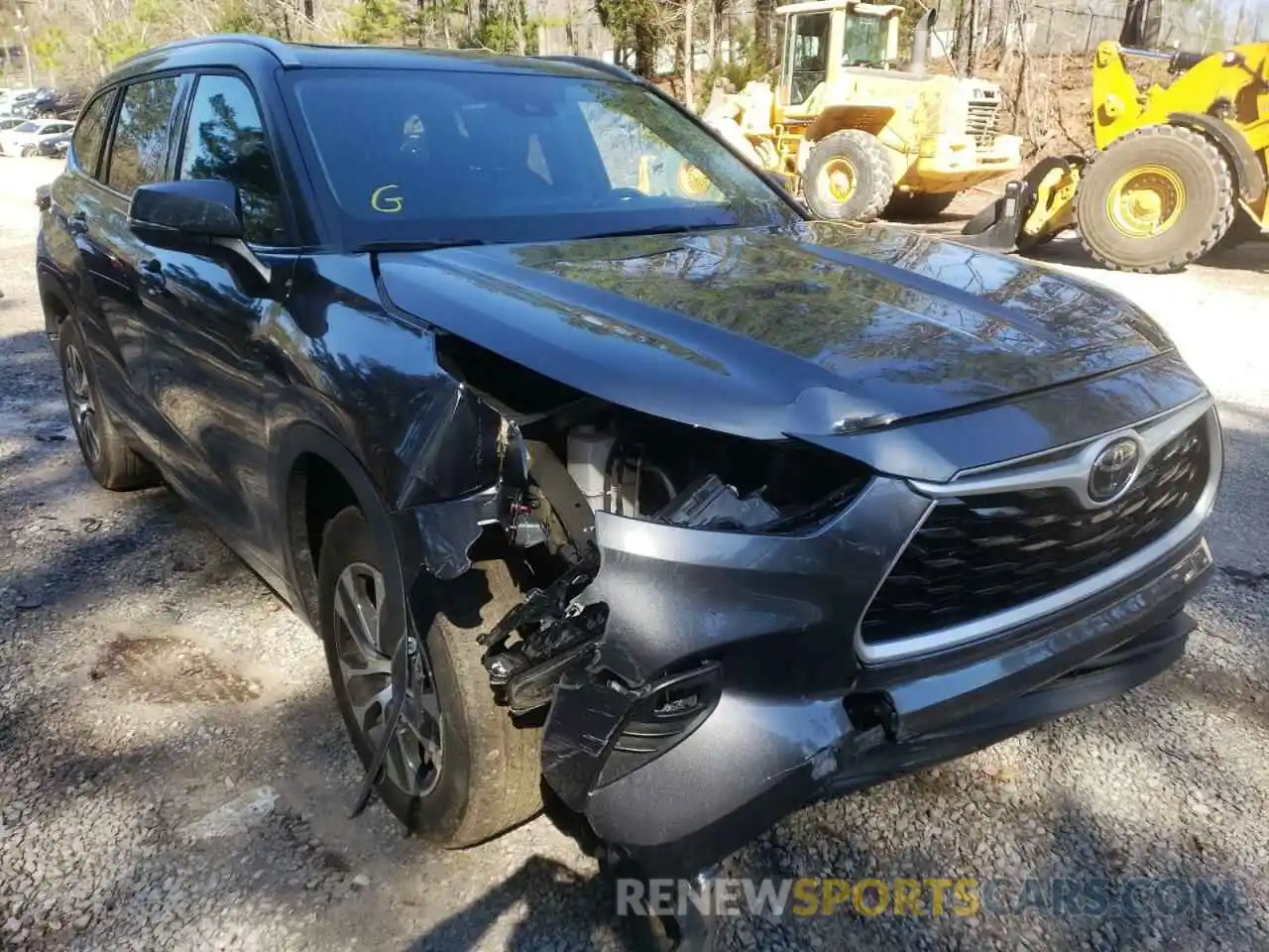 1 Photograph of a damaged car 5TDGZRAH1LS030400 TOYOTA HIGHLANDER 2020