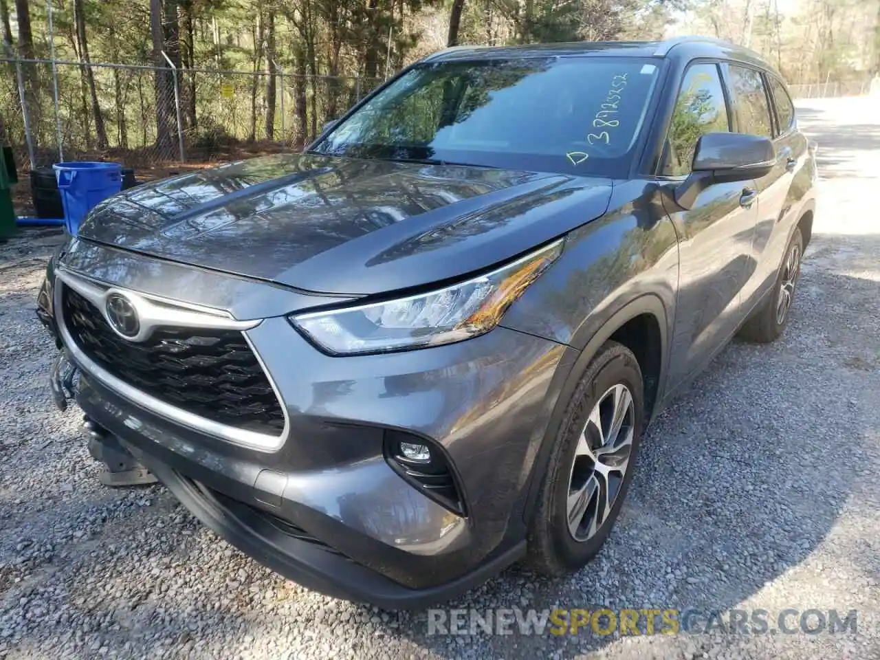 2 Photograph of a damaged car 5TDGZRAH1LS030400 TOYOTA HIGHLANDER 2020