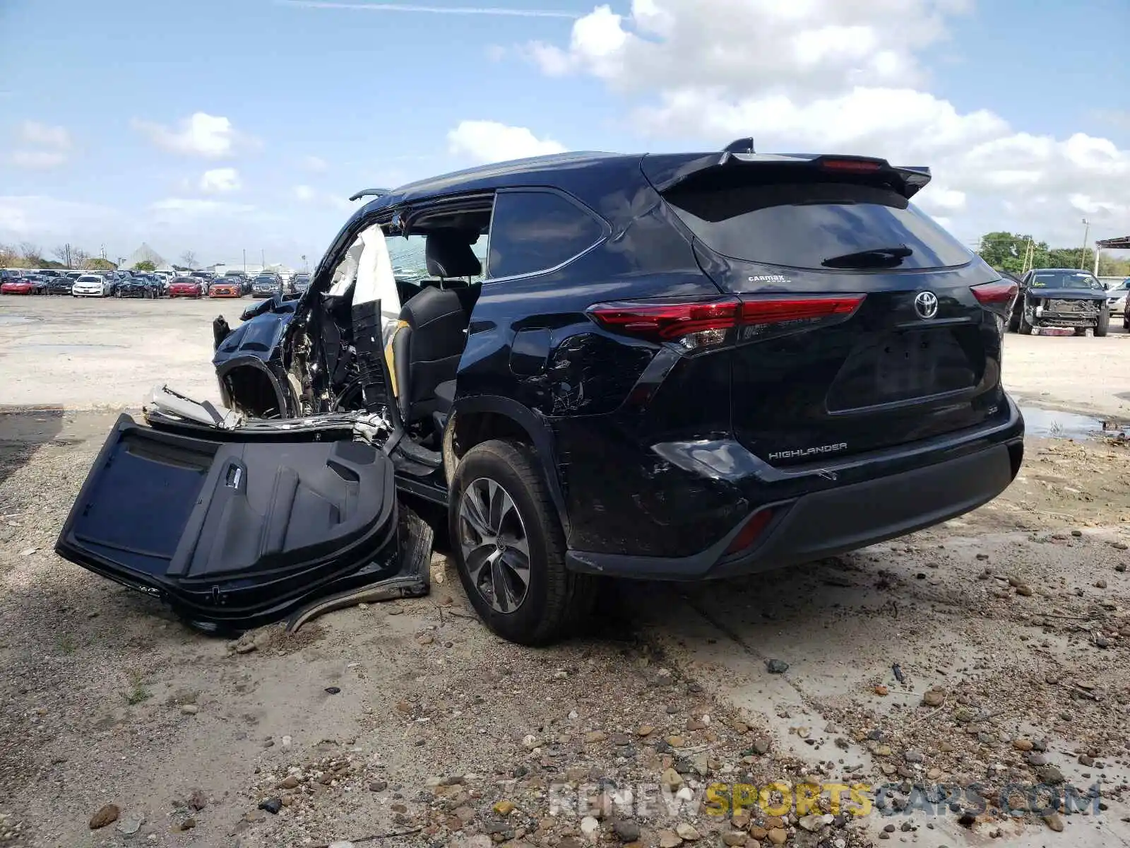 3 Photograph of a damaged car 5TDGZRAH1LS502708 TOYOTA HIGHLANDER 2020