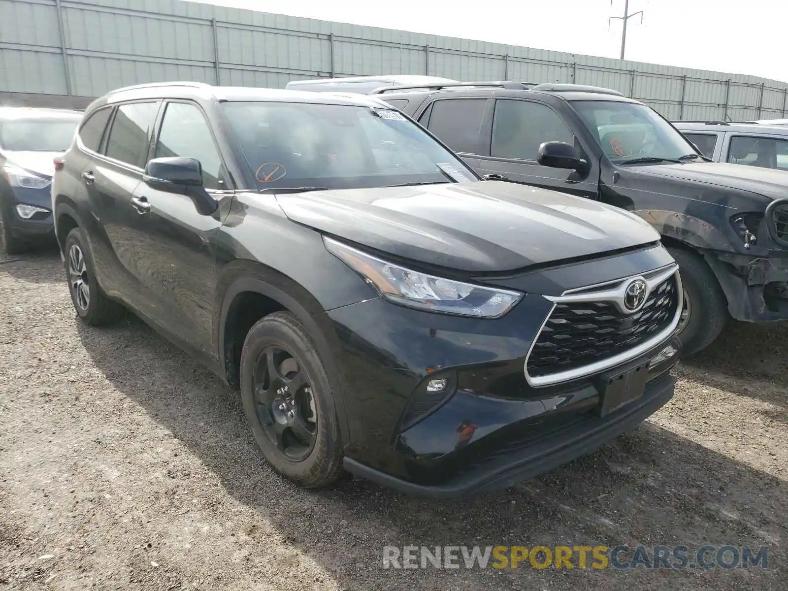 1 Photograph of a damaged car 5TDGZRAH1LS503115 TOYOTA HIGHLANDER 2020