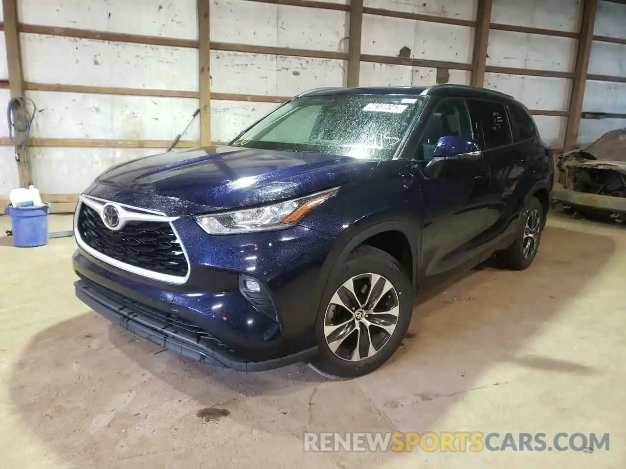 2 Photograph of a damaged car 5TDGZRAH2LS009278 TOYOTA HIGHLANDER 2020