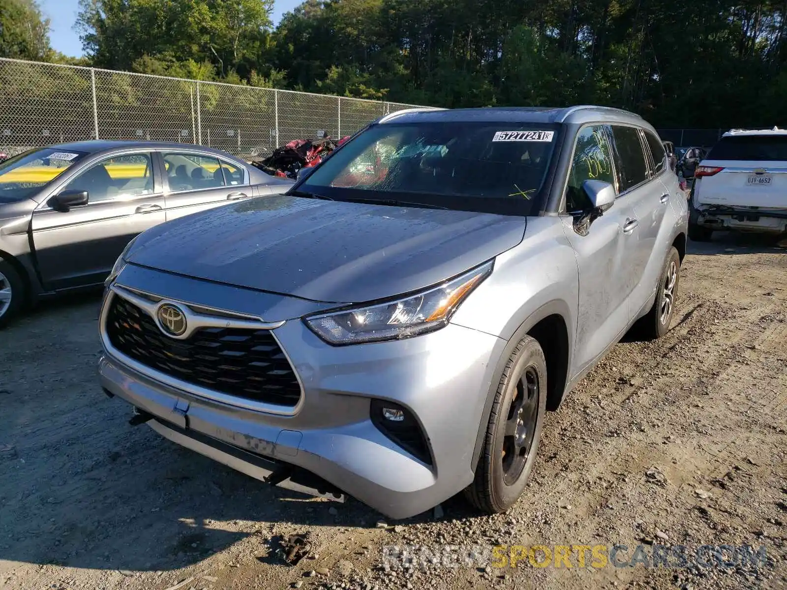 2 Photograph of a damaged car 5TDGZRAH2LS010043 TOYOTA HIGHLANDER 2020