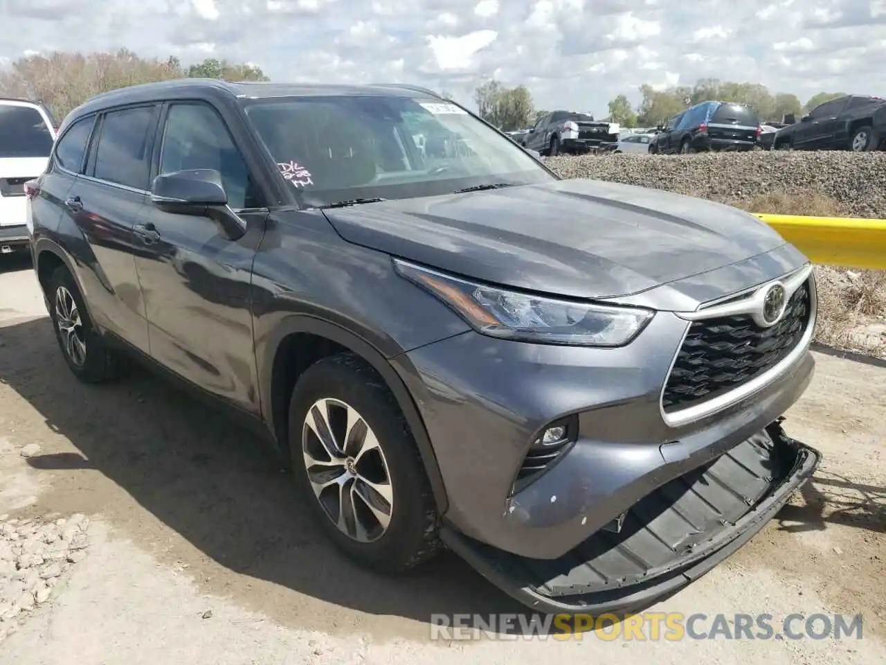 1 Photograph of a damaged car 5TDGZRAH2LS011404 TOYOTA HIGHLANDER 2020