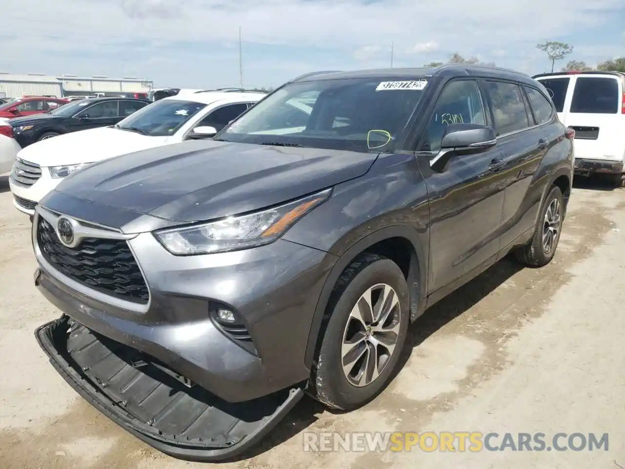 2 Photograph of a damaged car 5TDGZRAH2LS011404 TOYOTA HIGHLANDER 2020