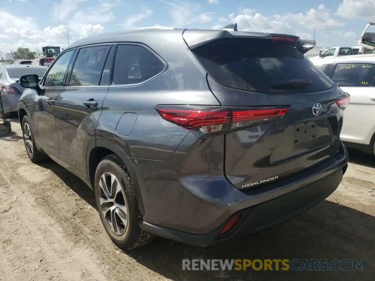 3 Photograph of a damaged car 5TDGZRAH2LS011404 TOYOTA HIGHLANDER 2020