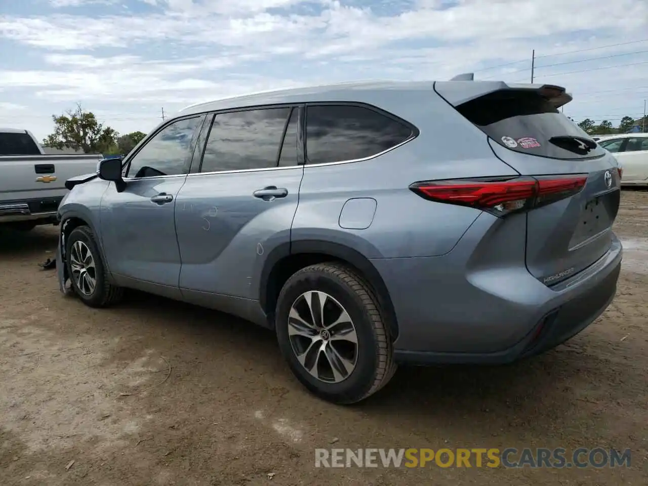 2 Photograph of a damaged car 5TDGZRAH2LS016621 TOYOTA HIGHLANDER 2020