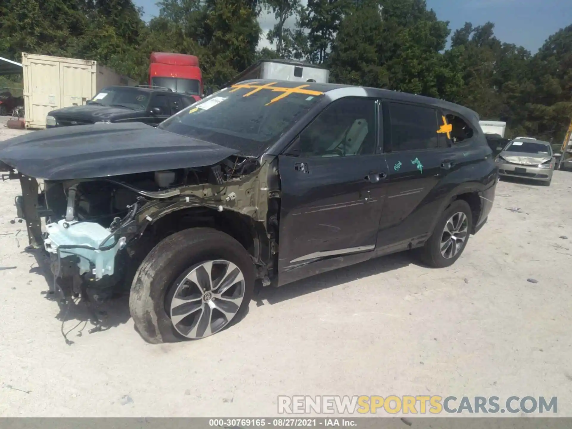 2 Photograph of a damaged car 5TDGZRAH2LS017056 TOYOTA HIGHLANDER 2020