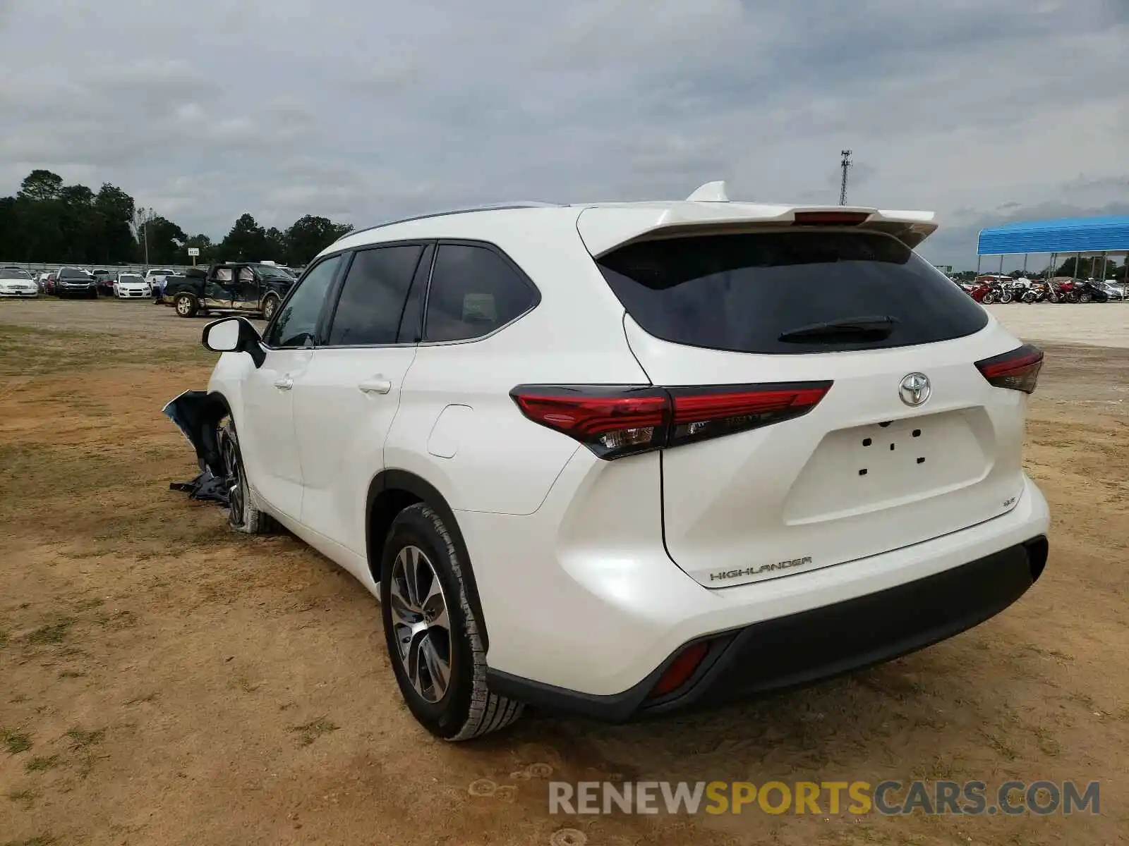 3 Photograph of a damaged car 5TDGZRAH2LS021916 TOYOTA HIGHLANDER 2020