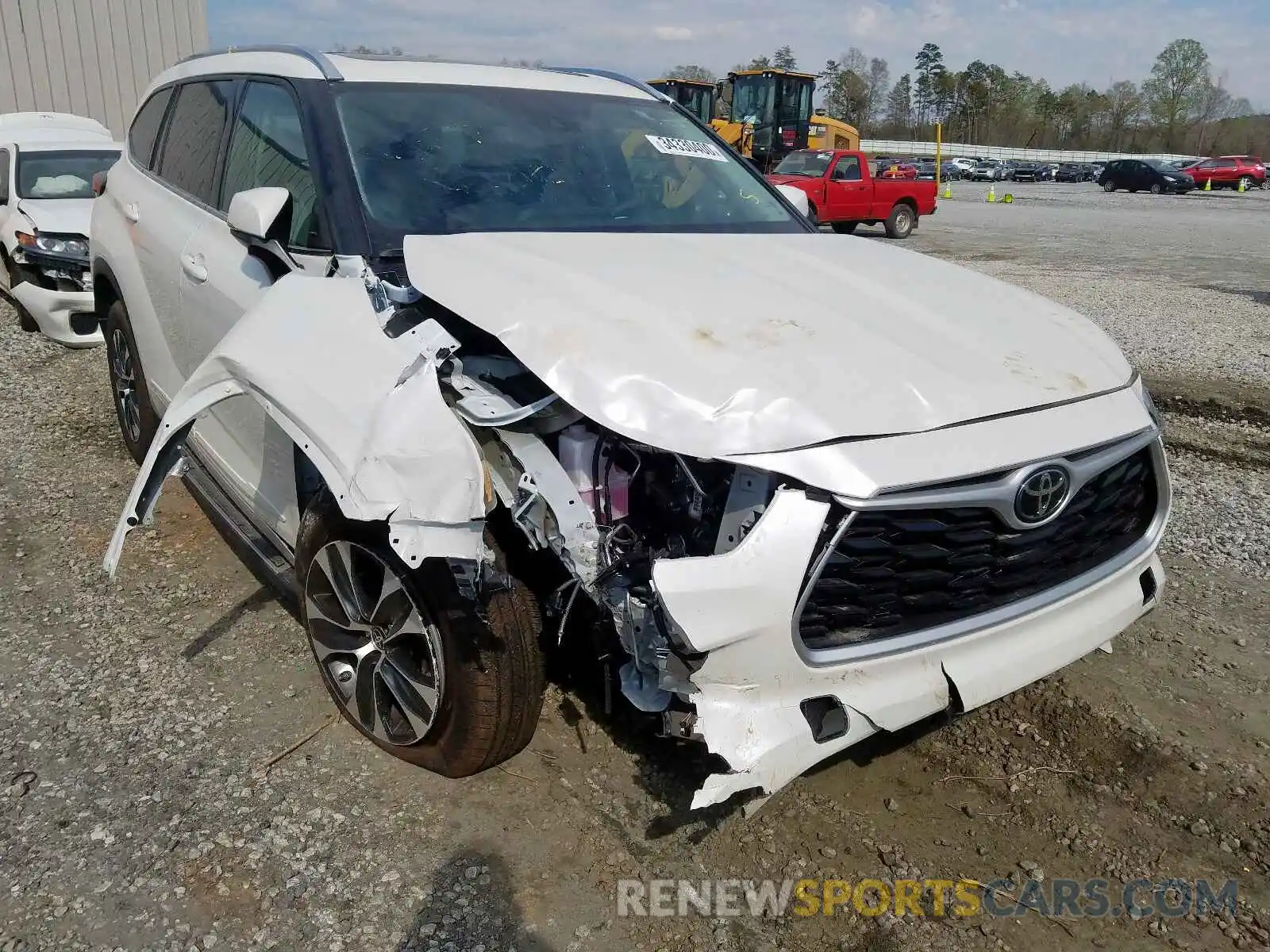 1 Photograph of a damaged car 5TDGZRAH2LS501387 TOYOTA HIGHLANDER 2020