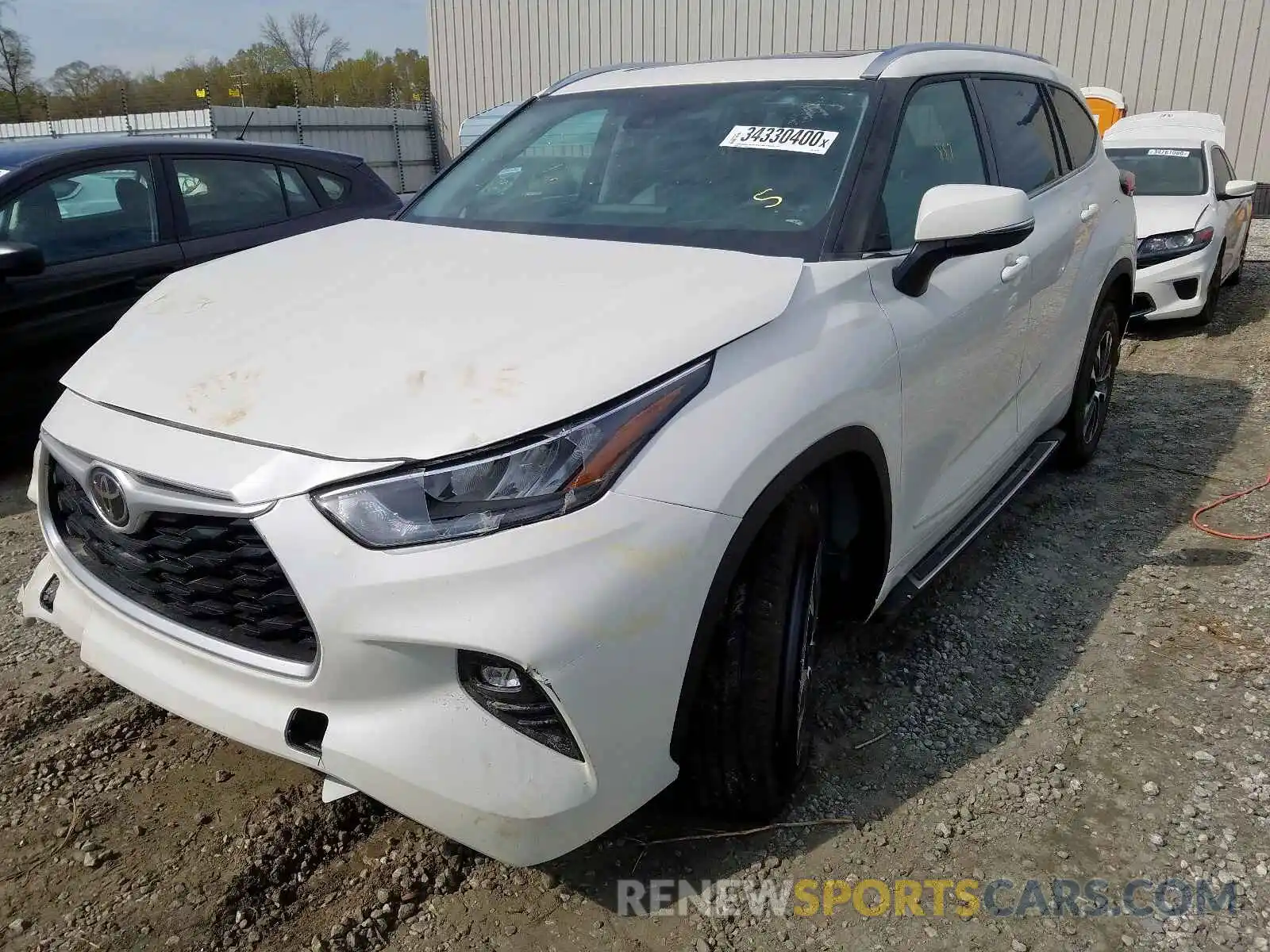 2 Photograph of a damaged car 5TDGZRAH2LS501387 TOYOTA HIGHLANDER 2020