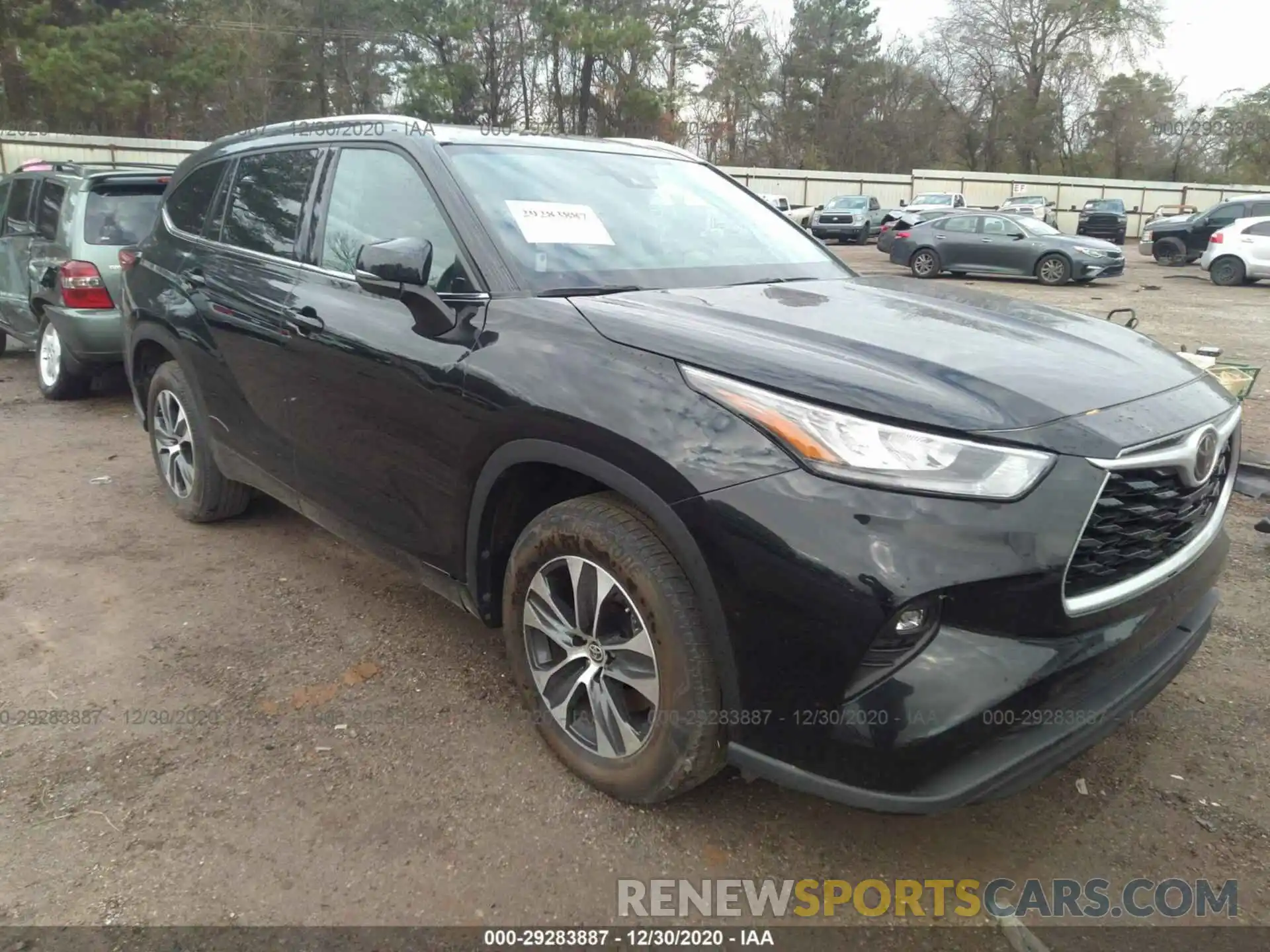 1 Photograph of a damaged car 5TDGZRAH2LS501938 TOYOTA HIGHLANDER 2020