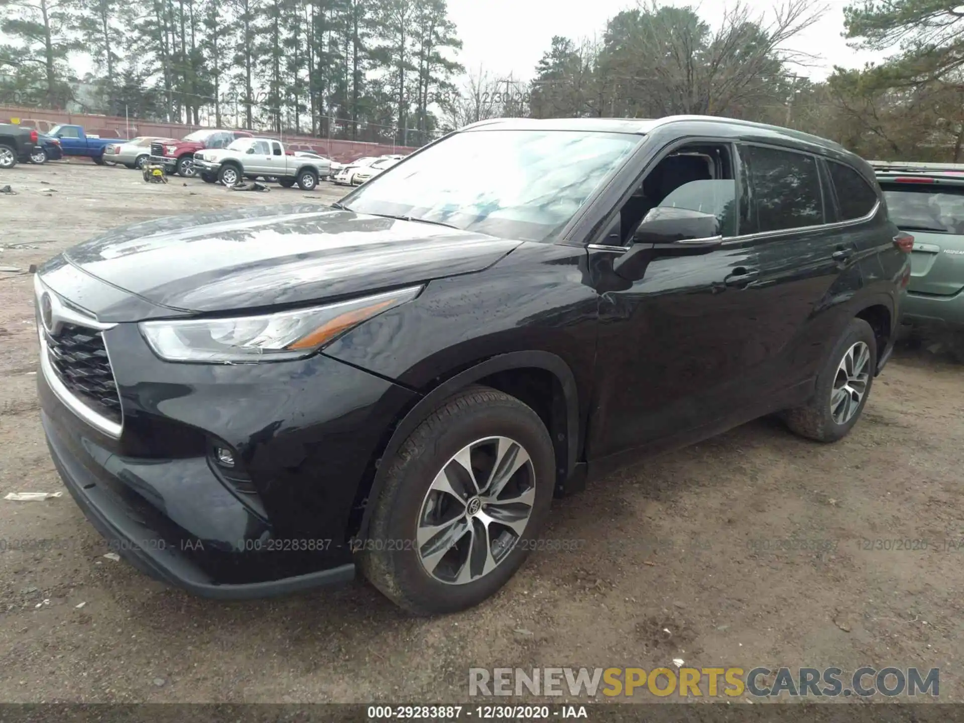 2 Photograph of a damaged car 5TDGZRAH2LS501938 TOYOTA HIGHLANDER 2020