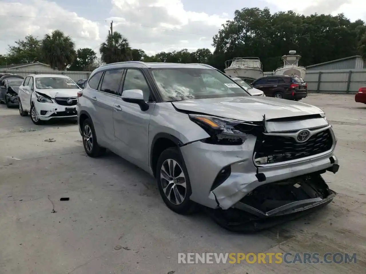 1 Photograph of a damaged car 5TDGZRAH2LS502314 TOYOTA HIGHLANDER 2020