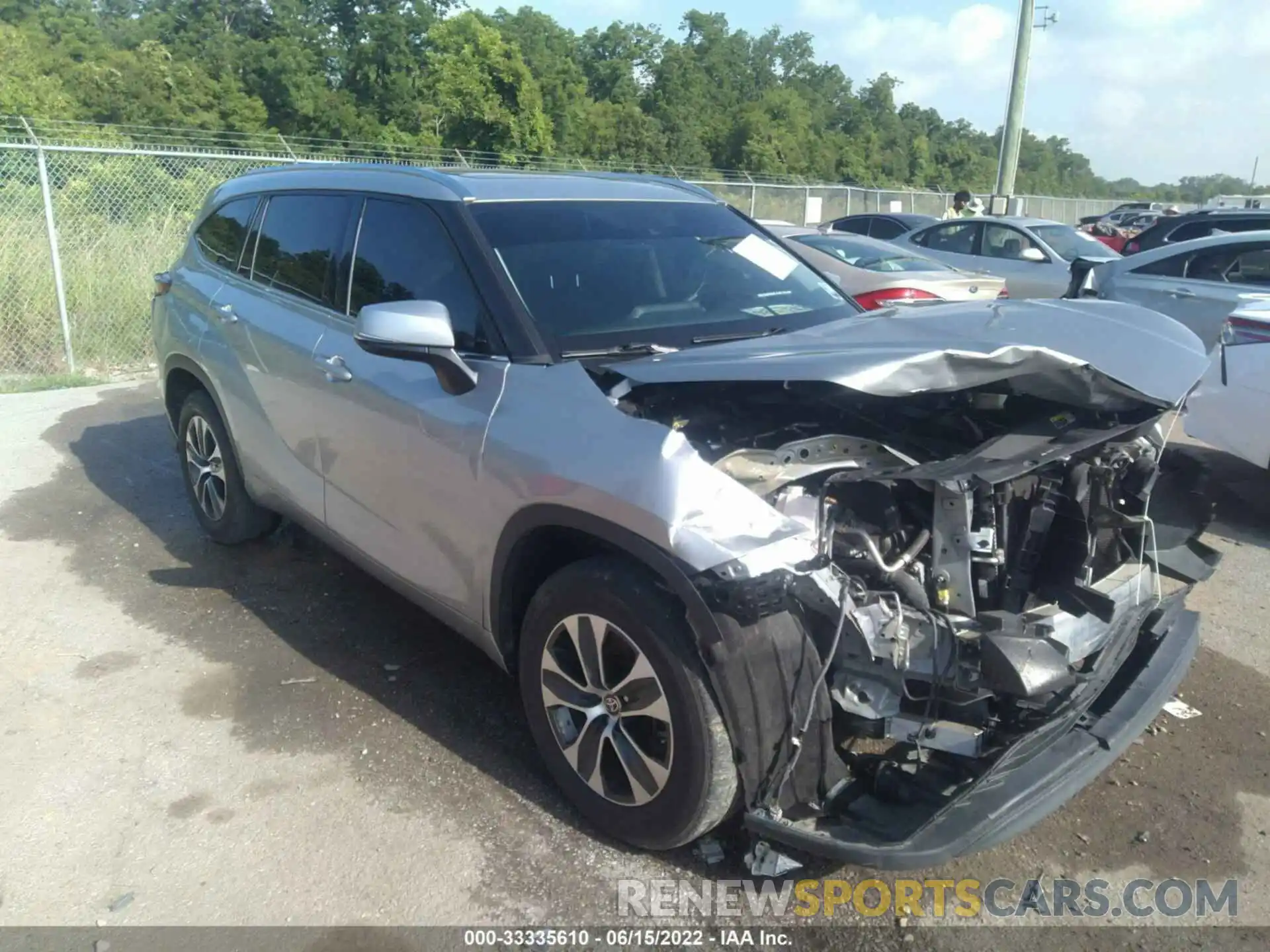 1 Photograph of a damaged car 5TDGZRAH2LS502765 TOYOTA HIGHLANDER 2020