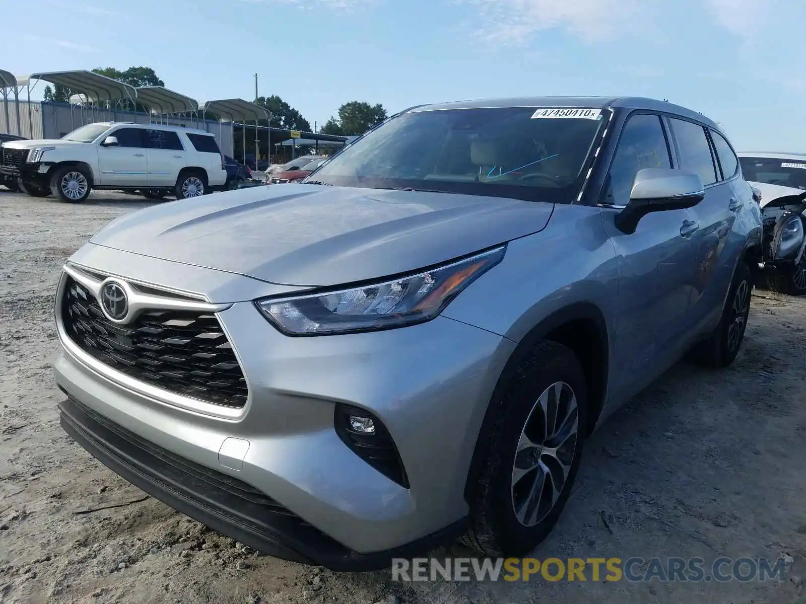 2 Photograph of a damaged car 5TDGZRAH2LS503141 TOYOTA HIGHLANDER 2020