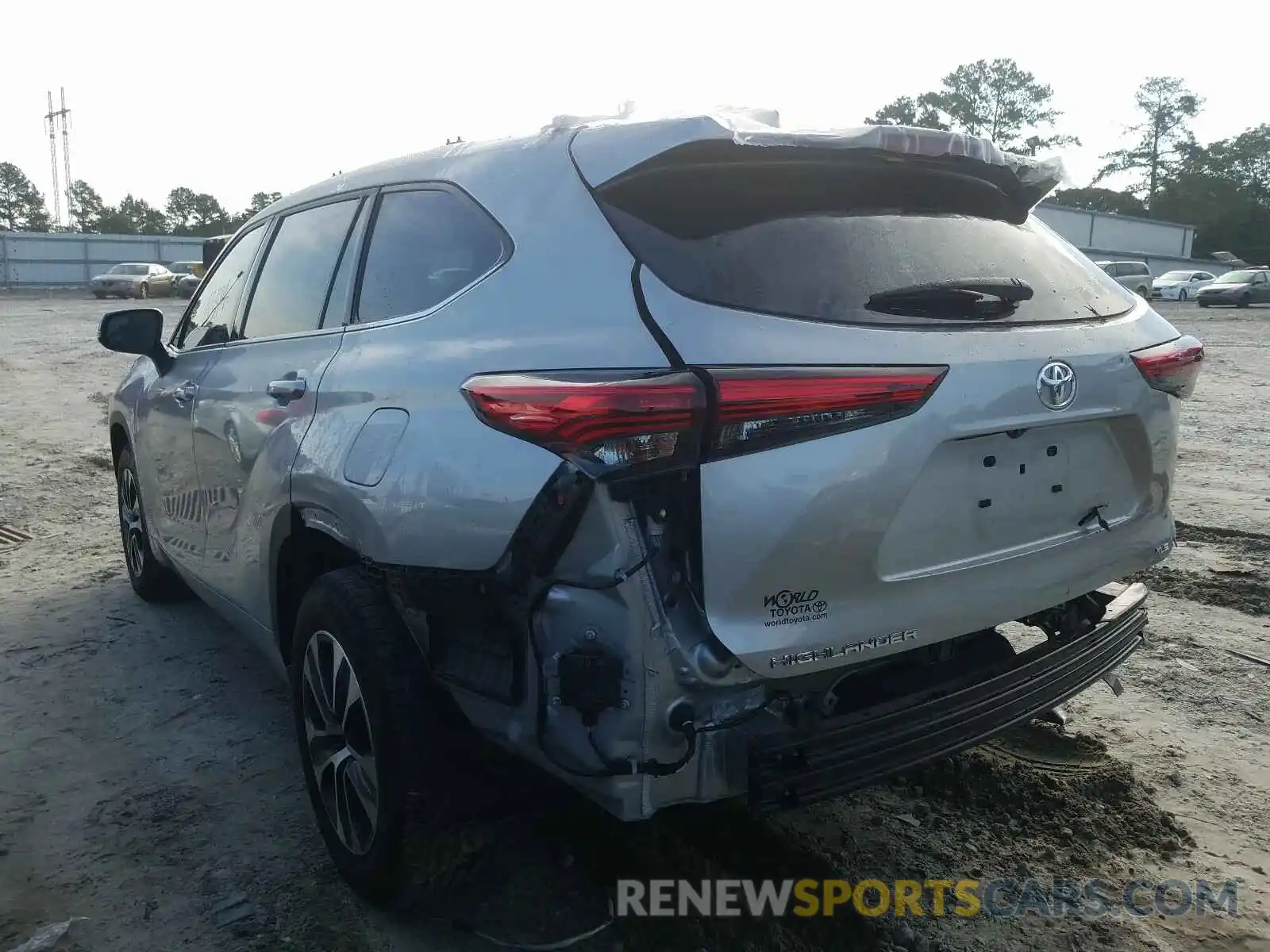 3 Photograph of a damaged car 5TDGZRAH2LS503141 TOYOTA HIGHLANDER 2020