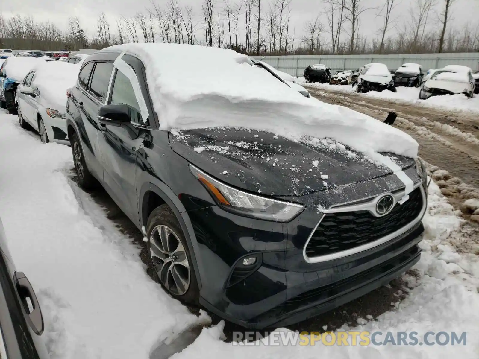 1 Photograph of a damaged car 5TDGZRAH2LS505889 TOYOTA HIGHLANDER 2020