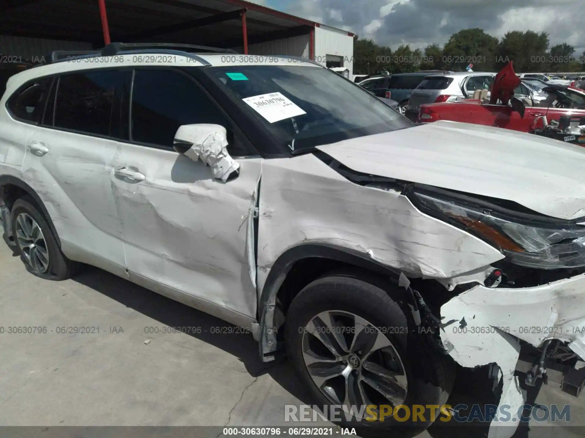 6 Photograph of a damaged car 5TDGZRAH2LS510235 TOYOTA HIGHLANDER 2020