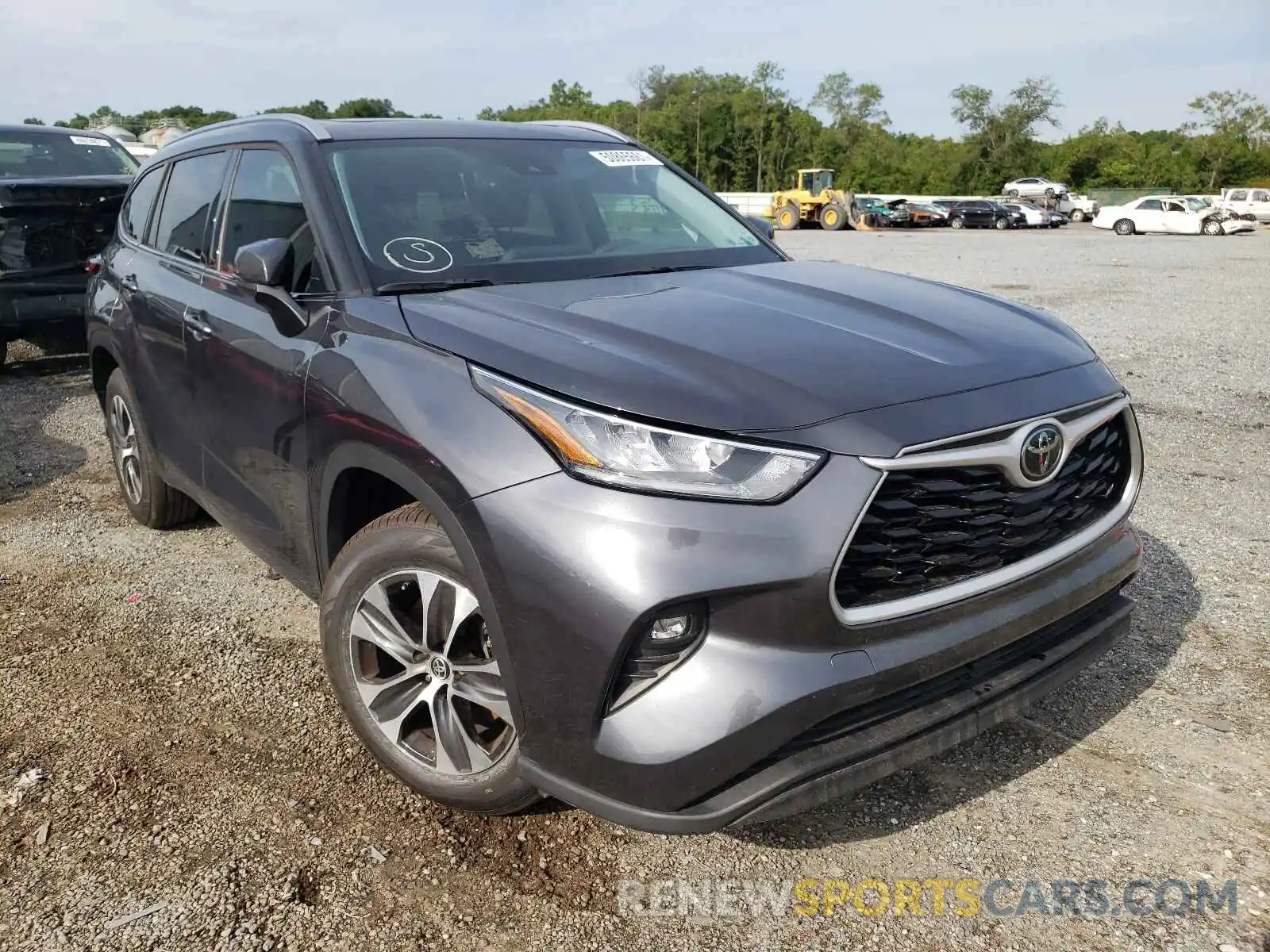 1 Photograph of a damaged car 5TDGZRAH2LS510381 TOYOTA HIGHLANDER 2020