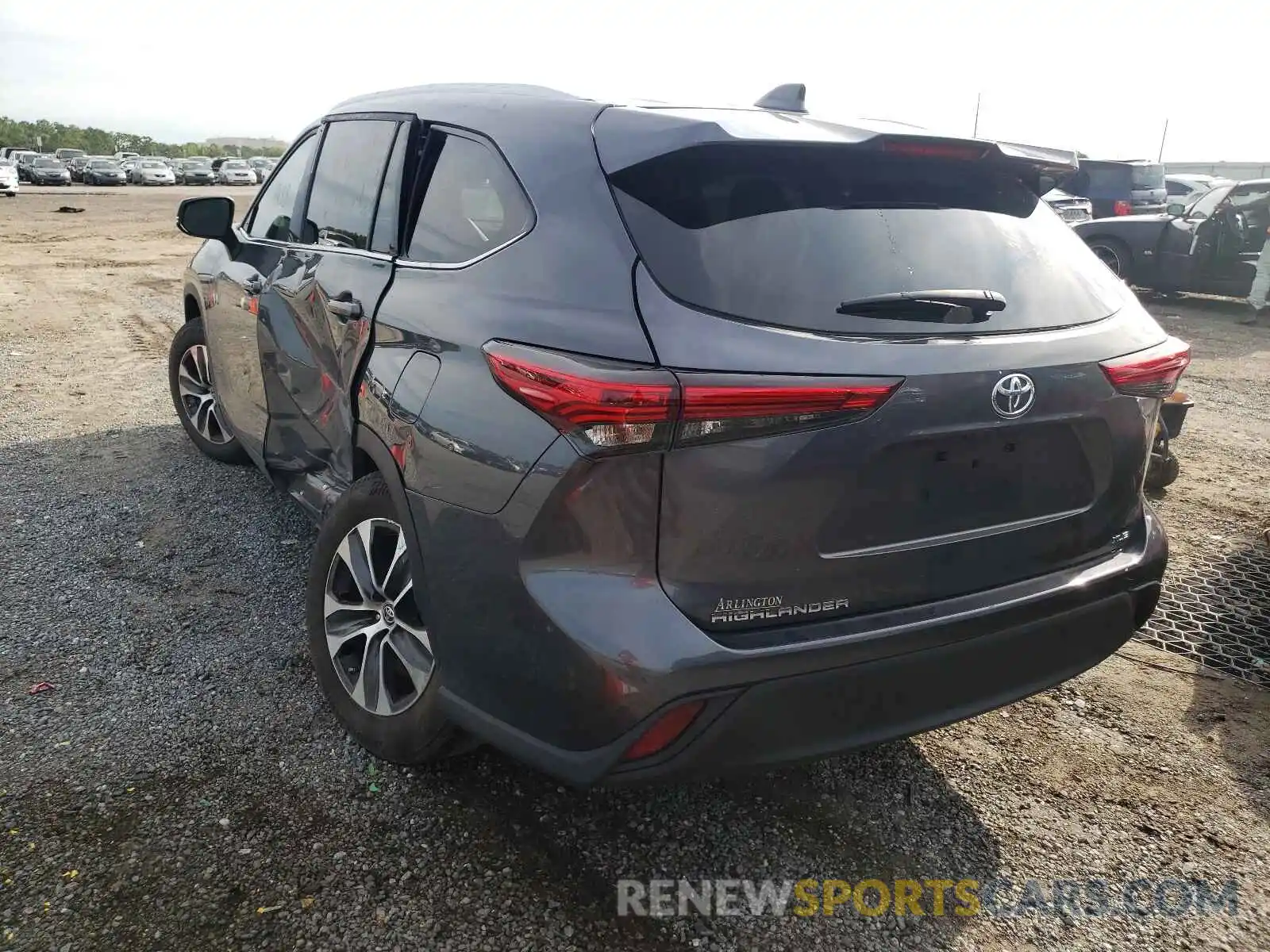 3 Photograph of a damaged car 5TDGZRAH2LS510381 TOYOTA HIGHLANDER 2020