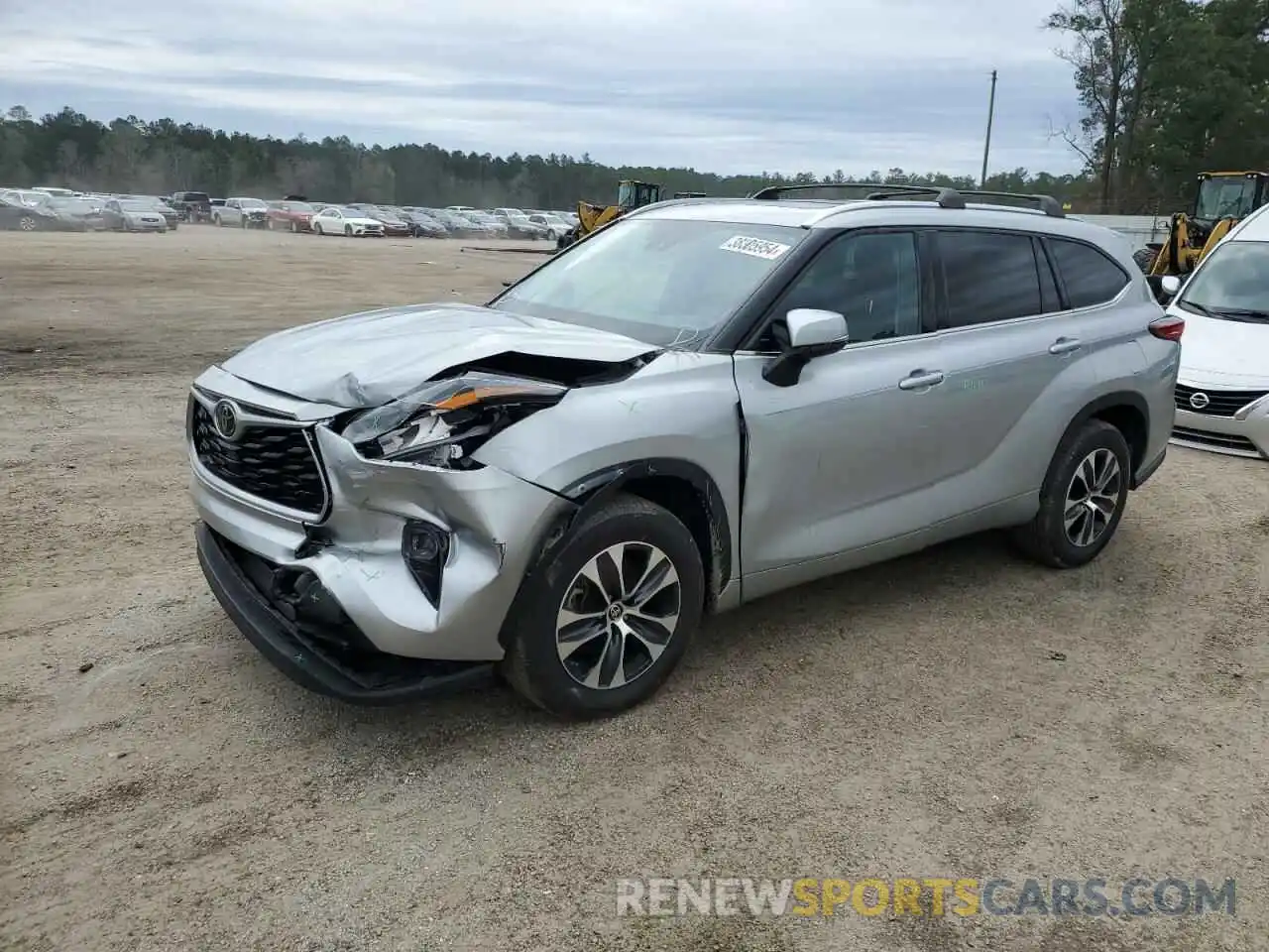 1 Photograph of a damaged car 5TDGZRAH2LS512289 TOYOTA HIGHLANDER 2020