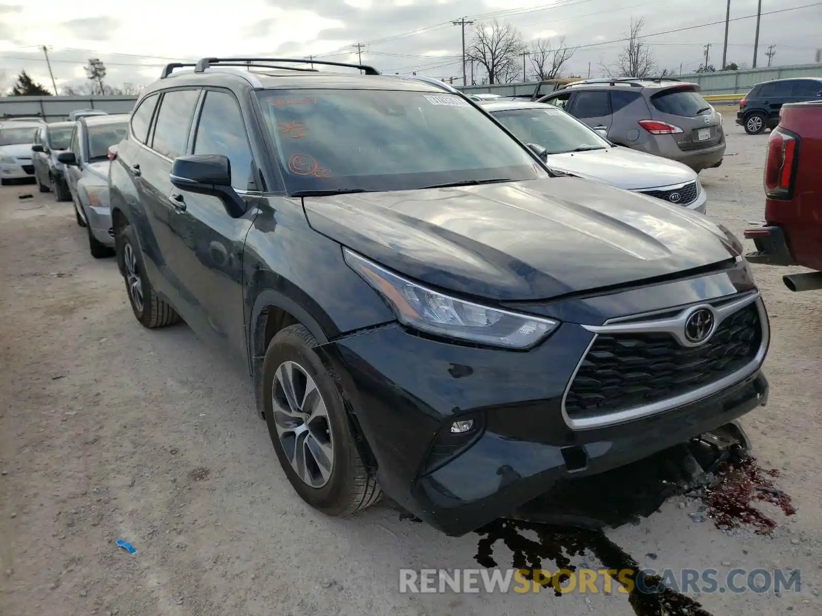 1 Photograph of a damaged car 5TDGZRAH2LS512681 TOYOTA HIGHLANDER 2020