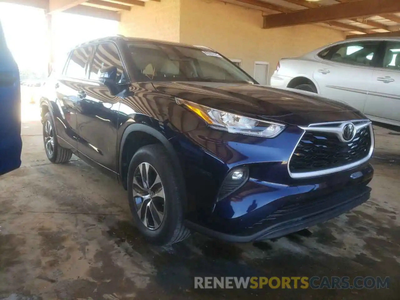 1 Photograph of a damaged car 5TDGZRAH3LS002212 TOYOTA HIGHLANDER 2020