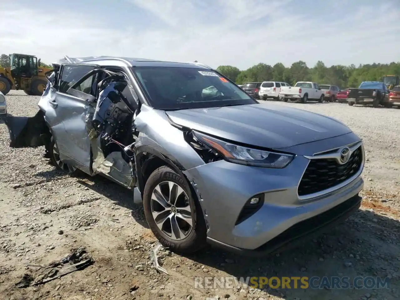 1 Photograph of a damaged car 5TDGZRAH3LS004154 TOYOTA HIGHLANDER 2020