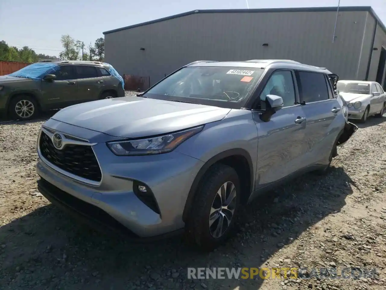 2 Photograph of a damaged car 5TDGZRAH3LS004154 TOYOTA HIGHLANDER 2020