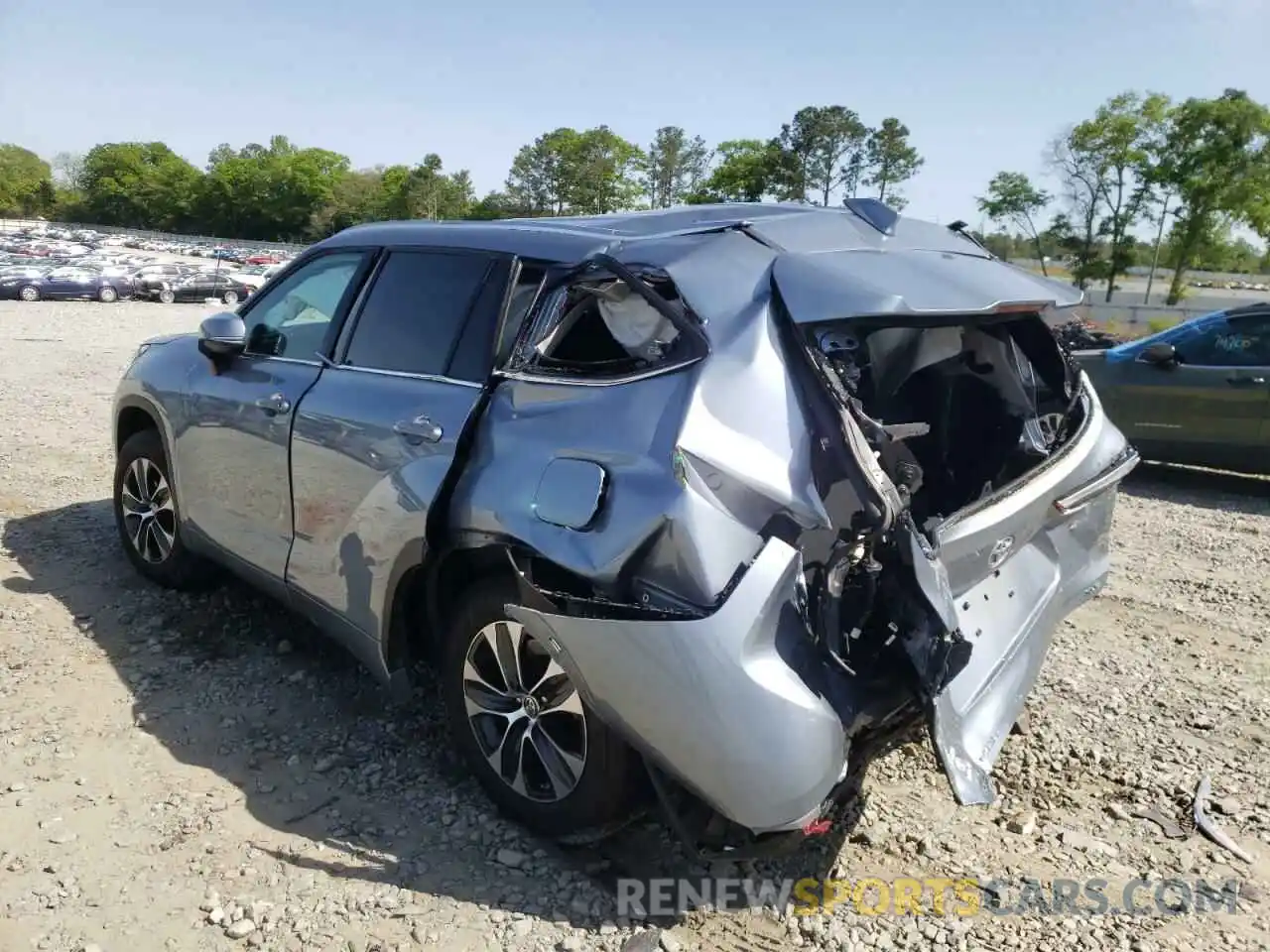 3 Photograph of a damaged car 5TDGZRAH3LS004154 TOYOTA HIGHLANDER 2020